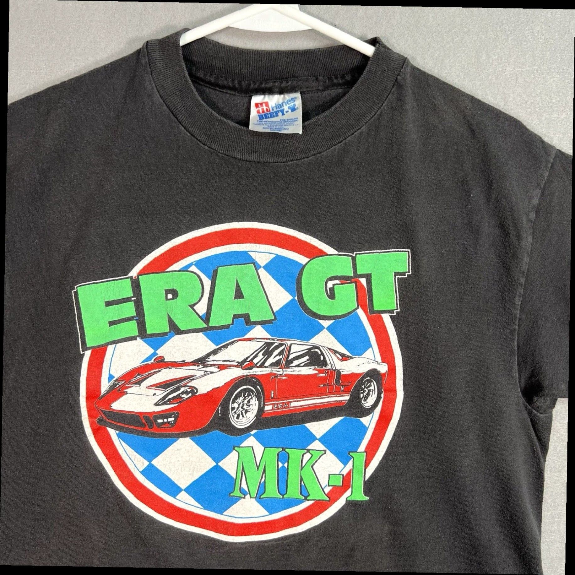 Hanes Authentic Retro Style Ford GT40 MK1 Car Enthusiast T-Shirt for Men in Black Medium Size Size US M / EU 48-50 / 2 - 5 Thumbnail