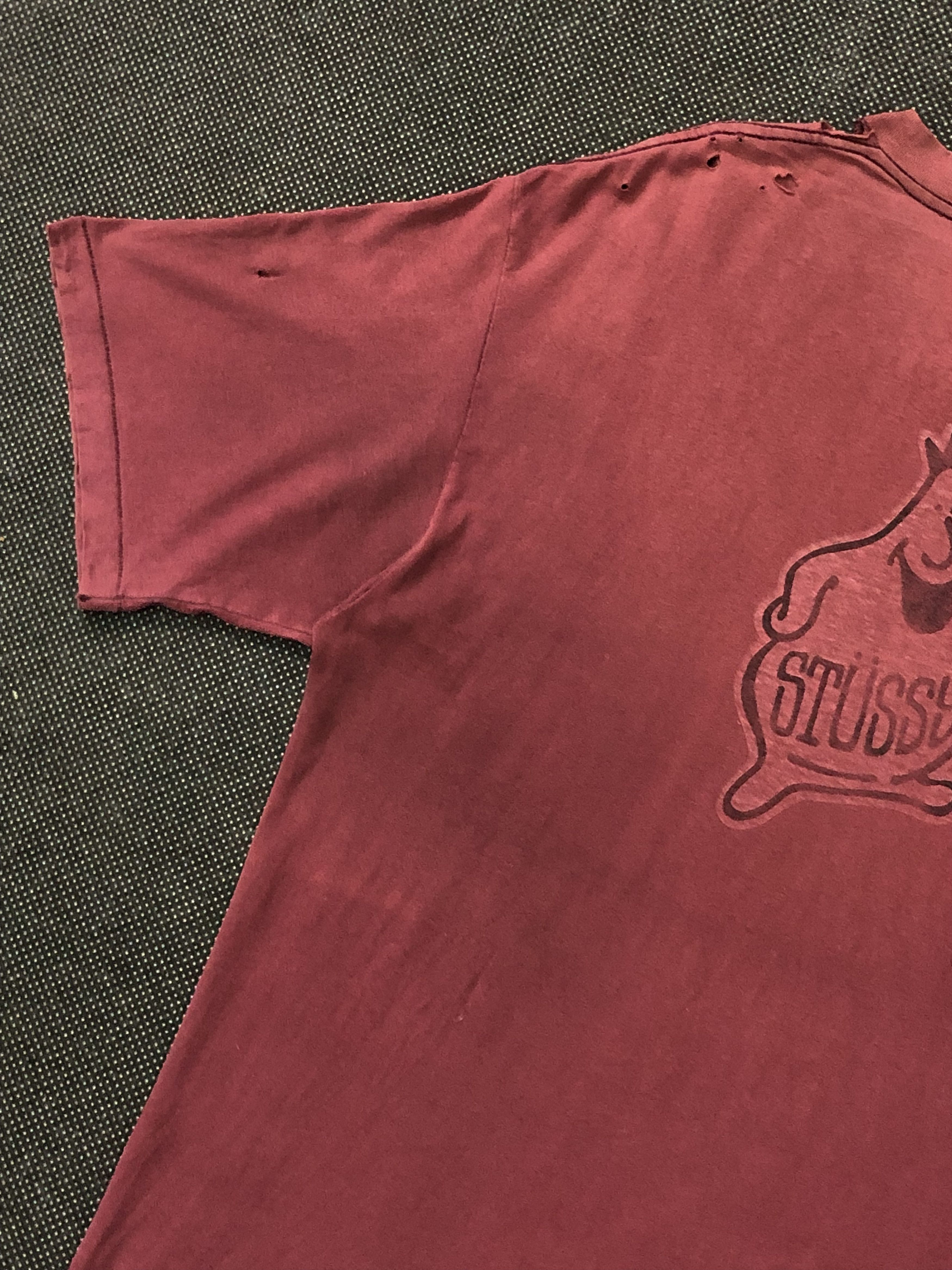 Stussy RARE🔥VINTAGE 80’S STUSSY MR BLOB THRASHED DISTRESSED T Size US XL / EU 56 / 4 - 19 Thumbnail
