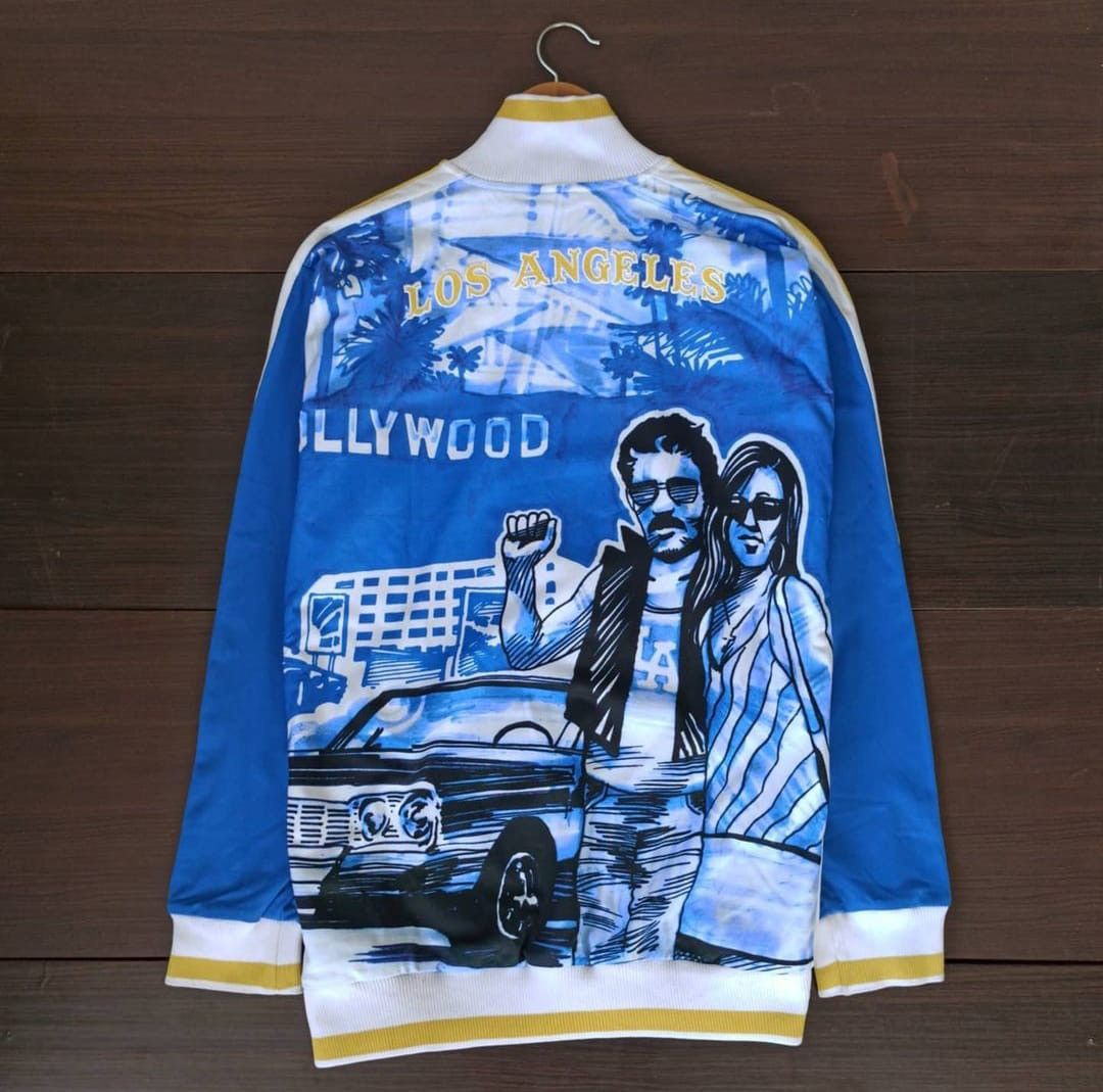 Vintage Adidas Los angeles city series tracktop jacket Size US XL / EU 56 / 4 - 1 Thumbnail
