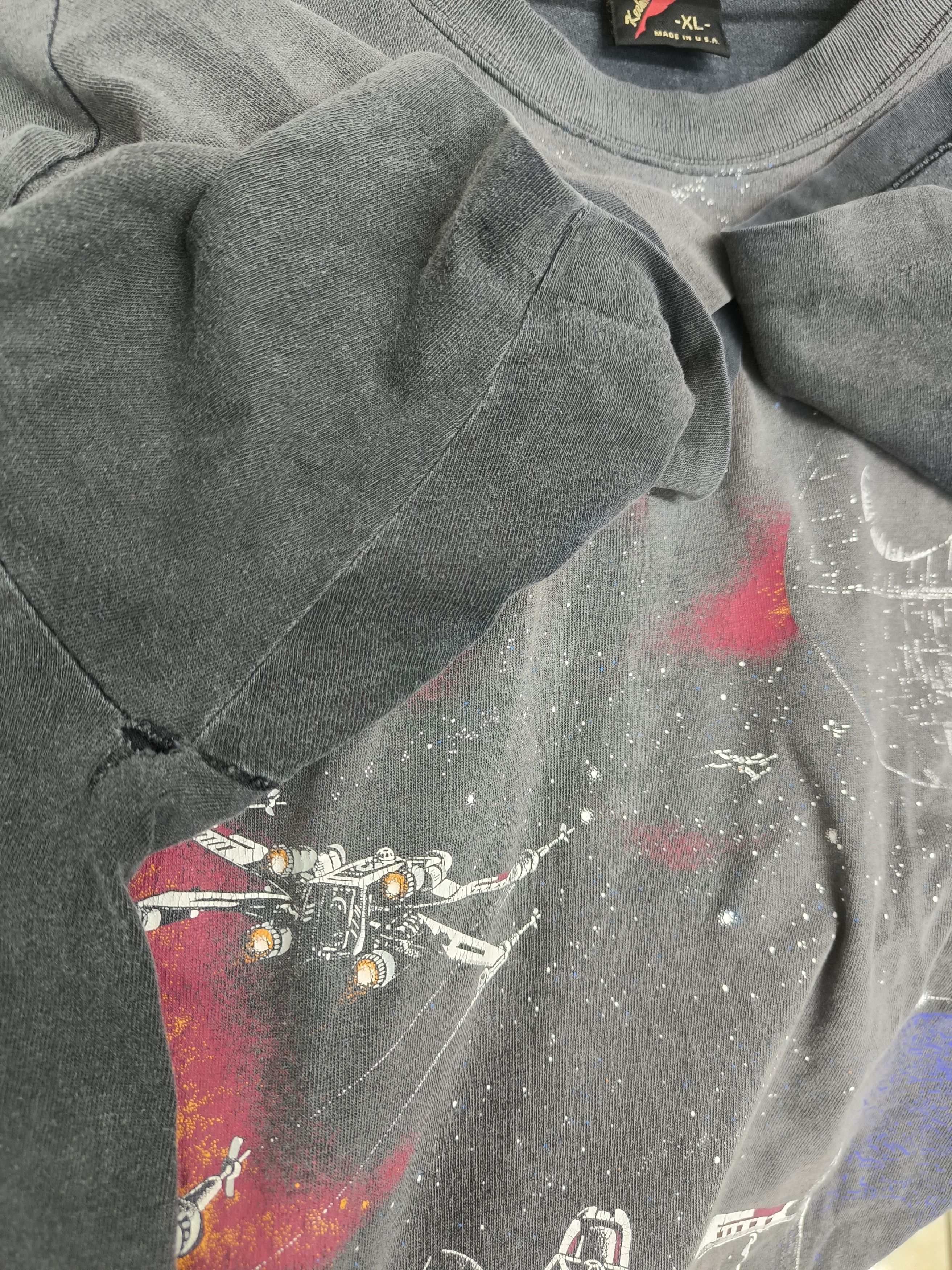 Star Wars Good Fade Vintage 90s Star Wars X-Wing vs Death Star Size US XL / EU 56 / 4 - 9 Thumbnail