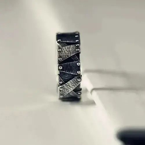 Ring Of Fire silver ring Size ONE SIZE - 3 Thumbnail