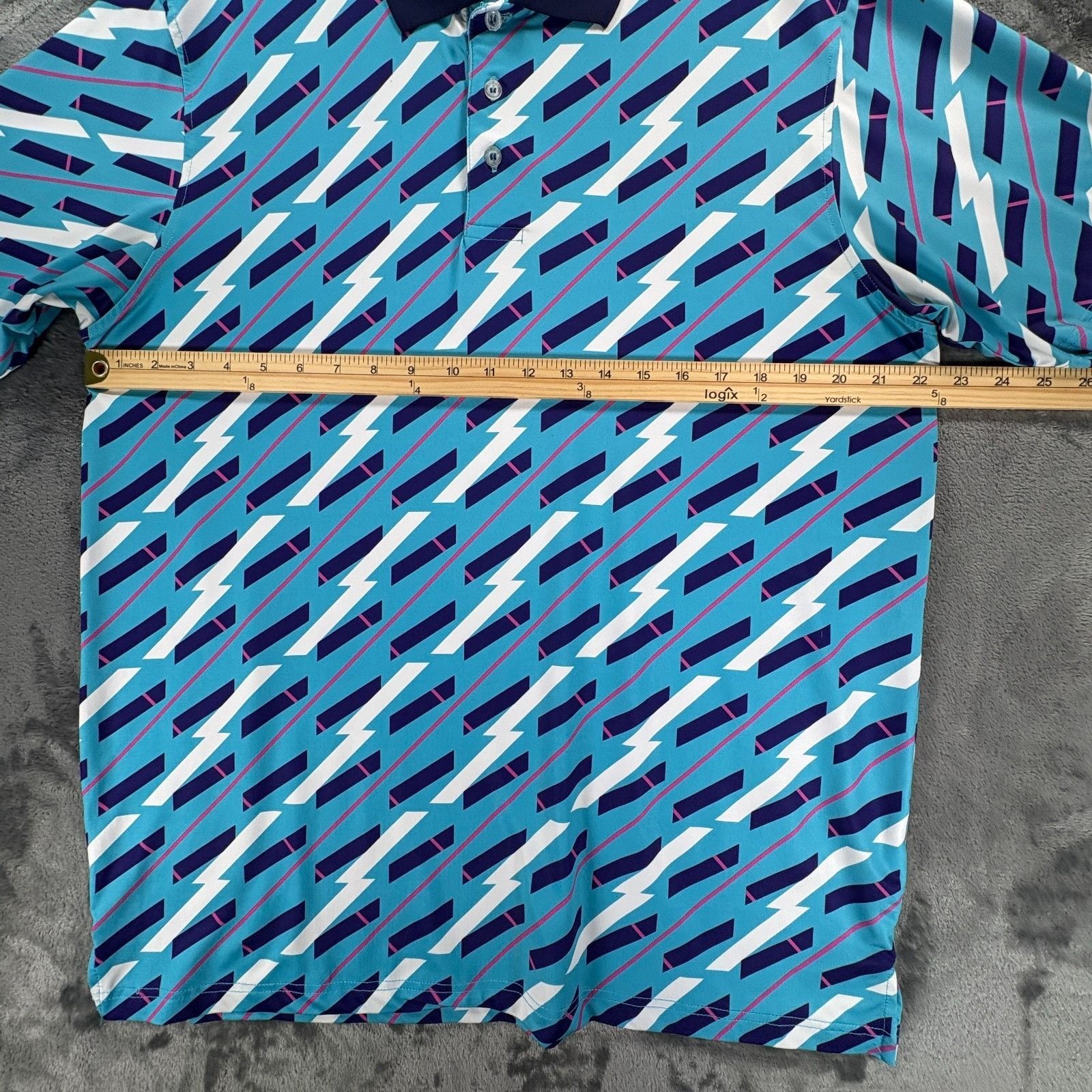 Other Roadies Polo Shirts Lot of 2 Men M Retro 80s 90s Print Golf Size US M / EU 48-50 / 2 - 9 Thumbnail