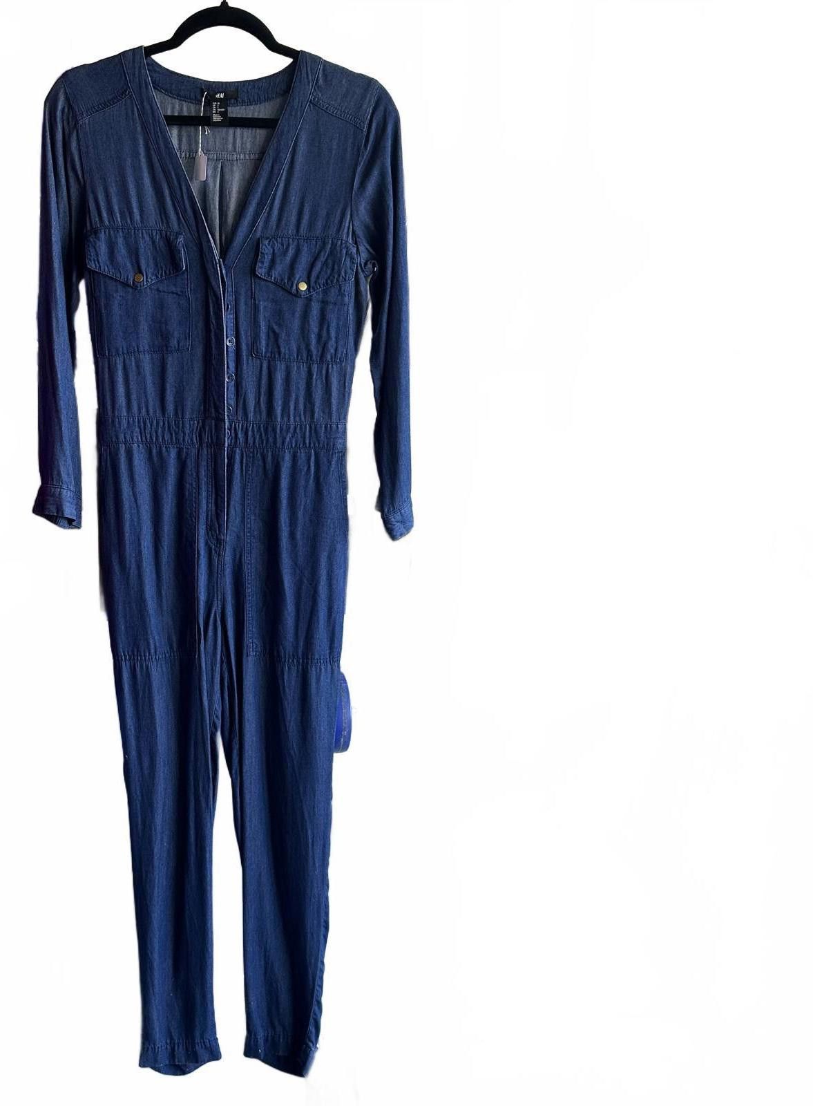 H&M Chic H&M Denim Jumpsuit - Size 2 Size 26" / US 2 / IT 38 - 1 Thumbnail