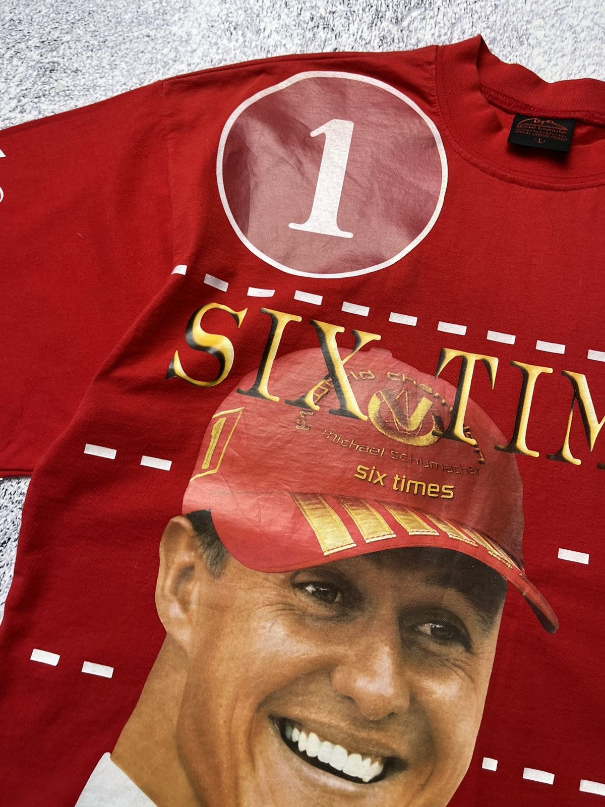 Ferrari Rare Vintage T-shirt Michael Schumacher Y2K Size US L / EU 52-54 / 3 - 12 Thumbnail