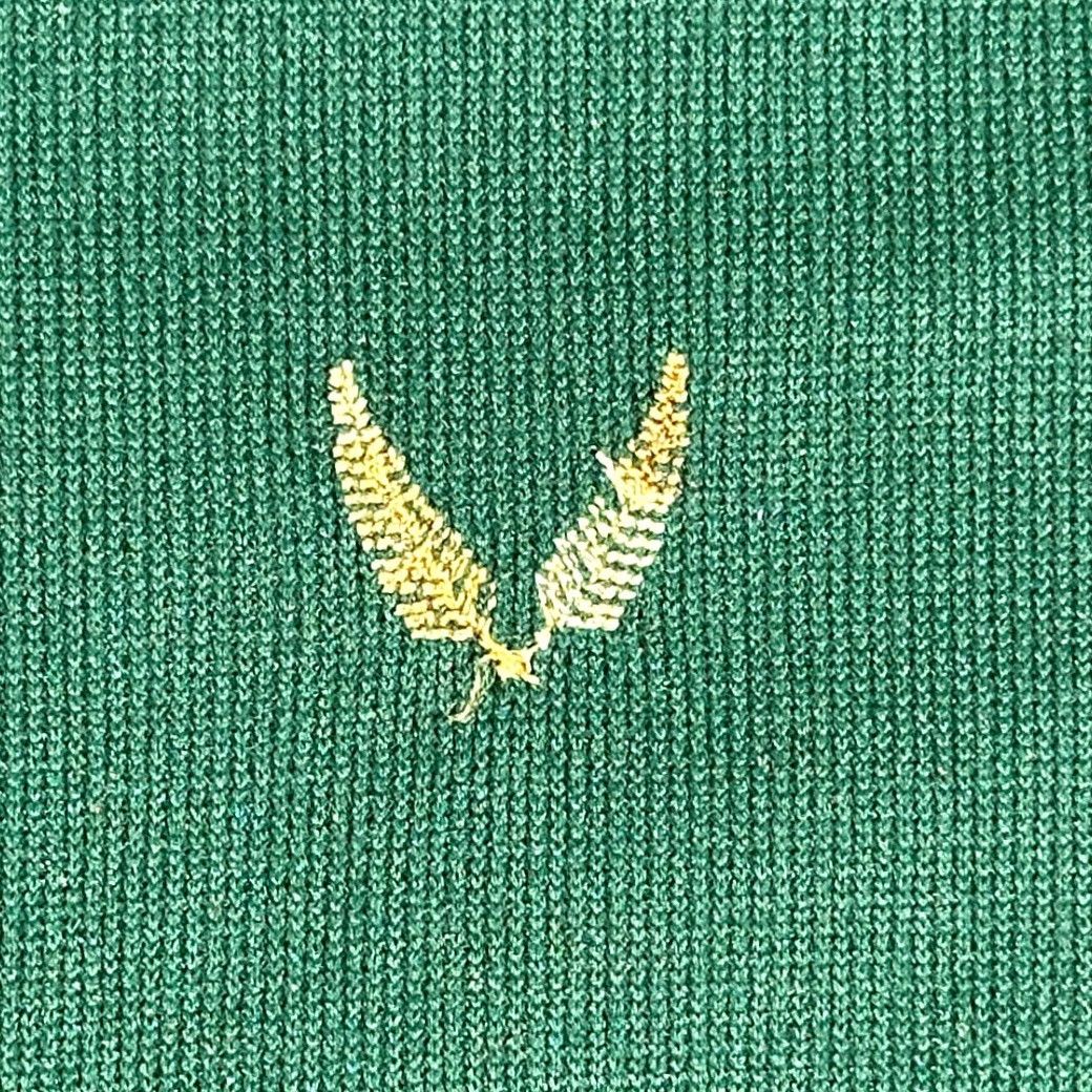 JCPenney VINTAGE Towncraft Shirt Adult LARGE Green JC Penney Disco Textured Knit 70s Shirt Mens XL Green 70s TownCraft Button-Up Embroidered Chest Patch Size US L / EU 52-54 / 3 - 4 Thumbnail
