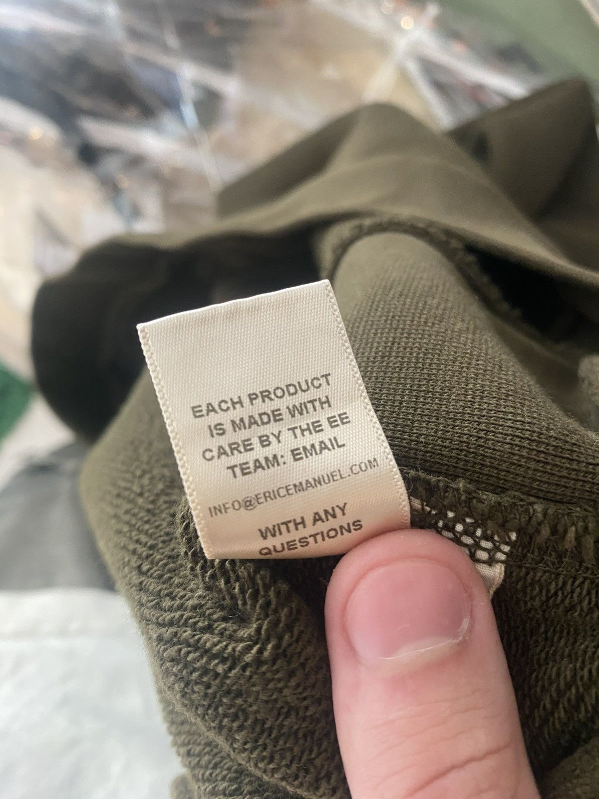 Eric Emanuel Eric Emanuel Hoodie Olive Size Small Size US S / EU 44-46 / 1 - 6 Thumbnail