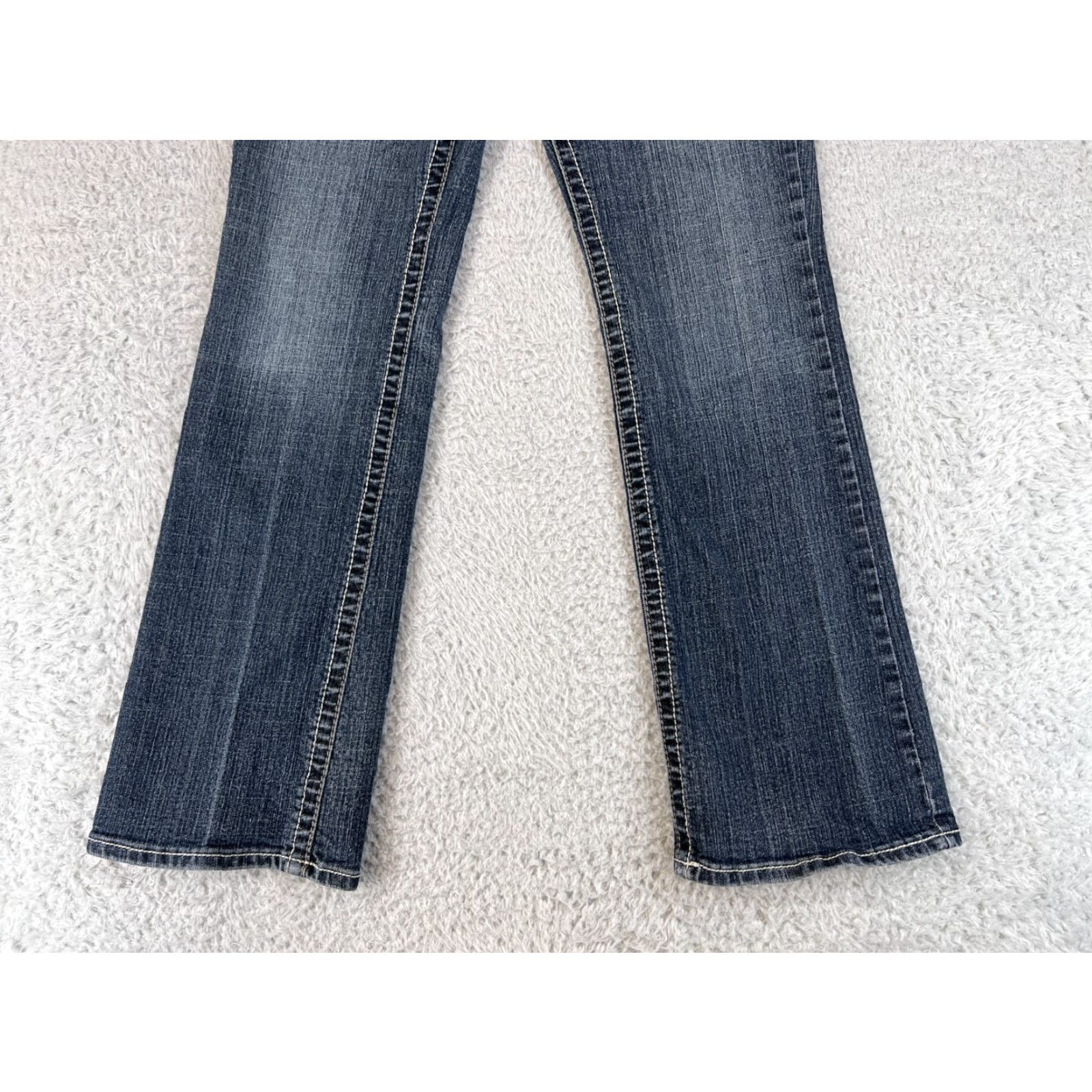 Vintage A New Approach Jeans Womens 6 Blue Bootcut Western Embroidered Pants Size 28" / US 6 / IT 42 - 4 Thumbnail