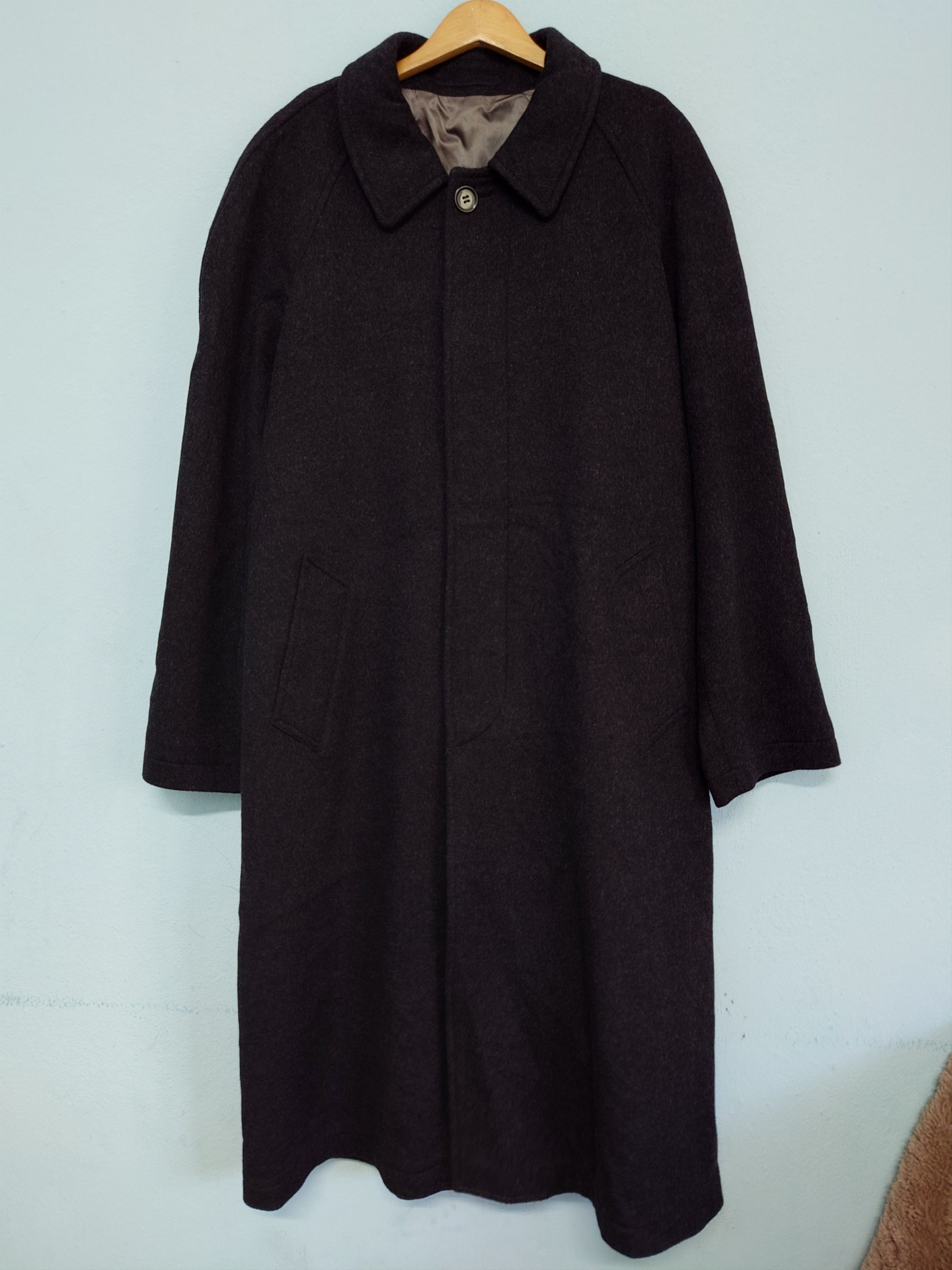 Yves Saint Laurent Vintage Yves Saint Laurent Pour Homme Wool Long Coat Size US M / EU 48-50 / 2 - 1 Thumbnail