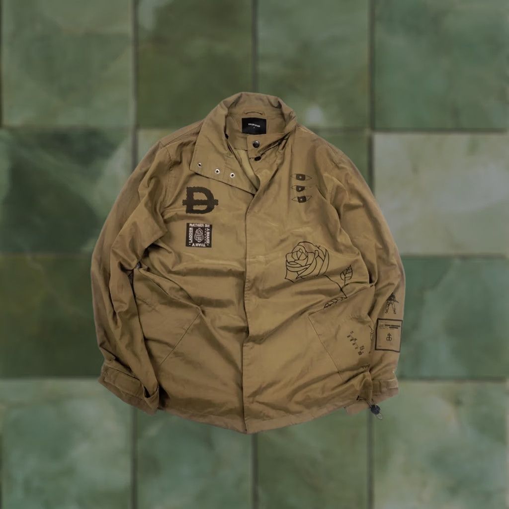 Vintage Drop Dead Clothing Oliver black Logo Overshirt Light Jacket This Cruel World Size US S / EU 44-46 / 1 - 1 Thumbnail