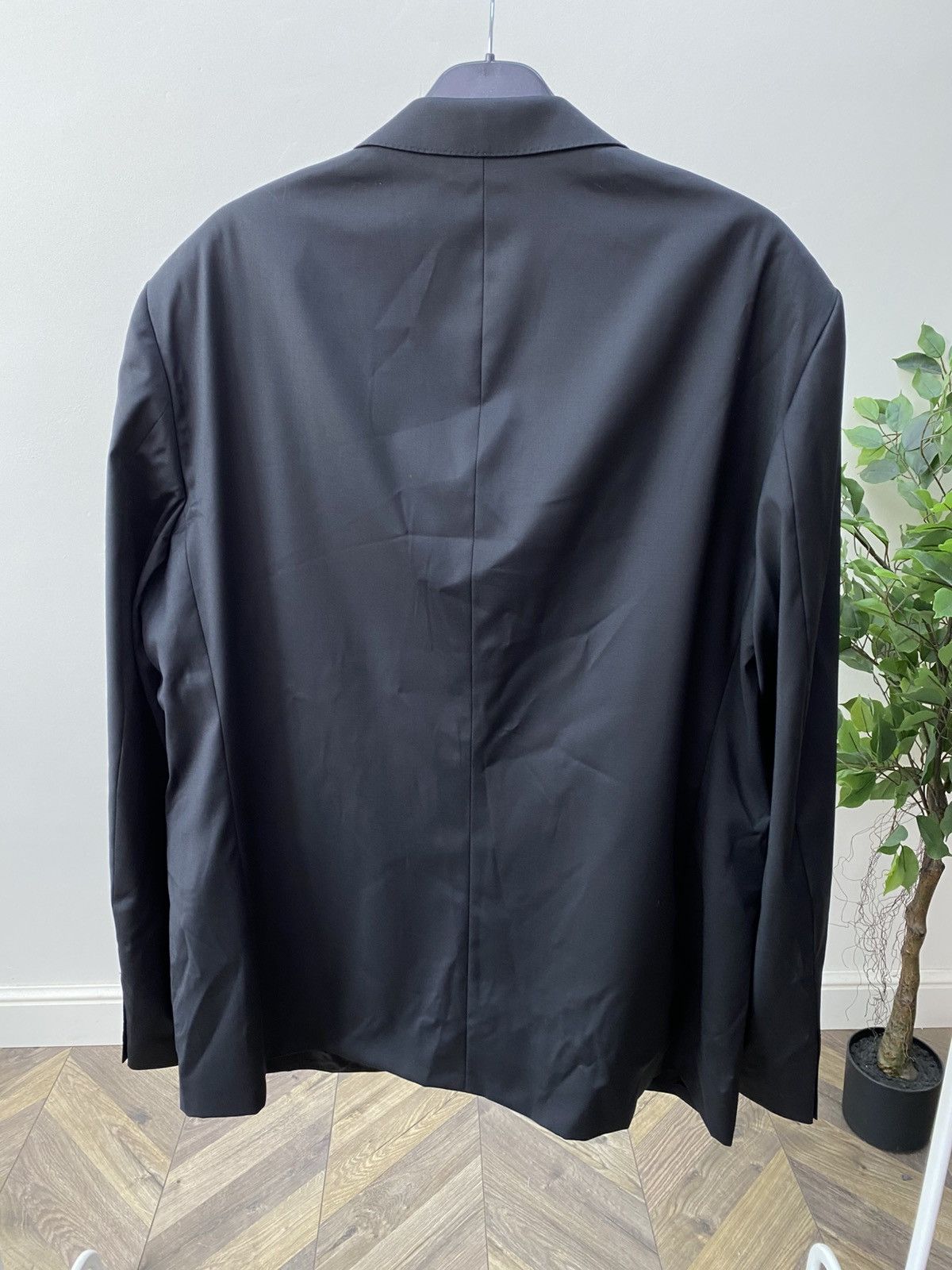 Other Vintage Van Jaack Men's Black Suit Loro Piana Wool Size 54L - 11 Thumbnail