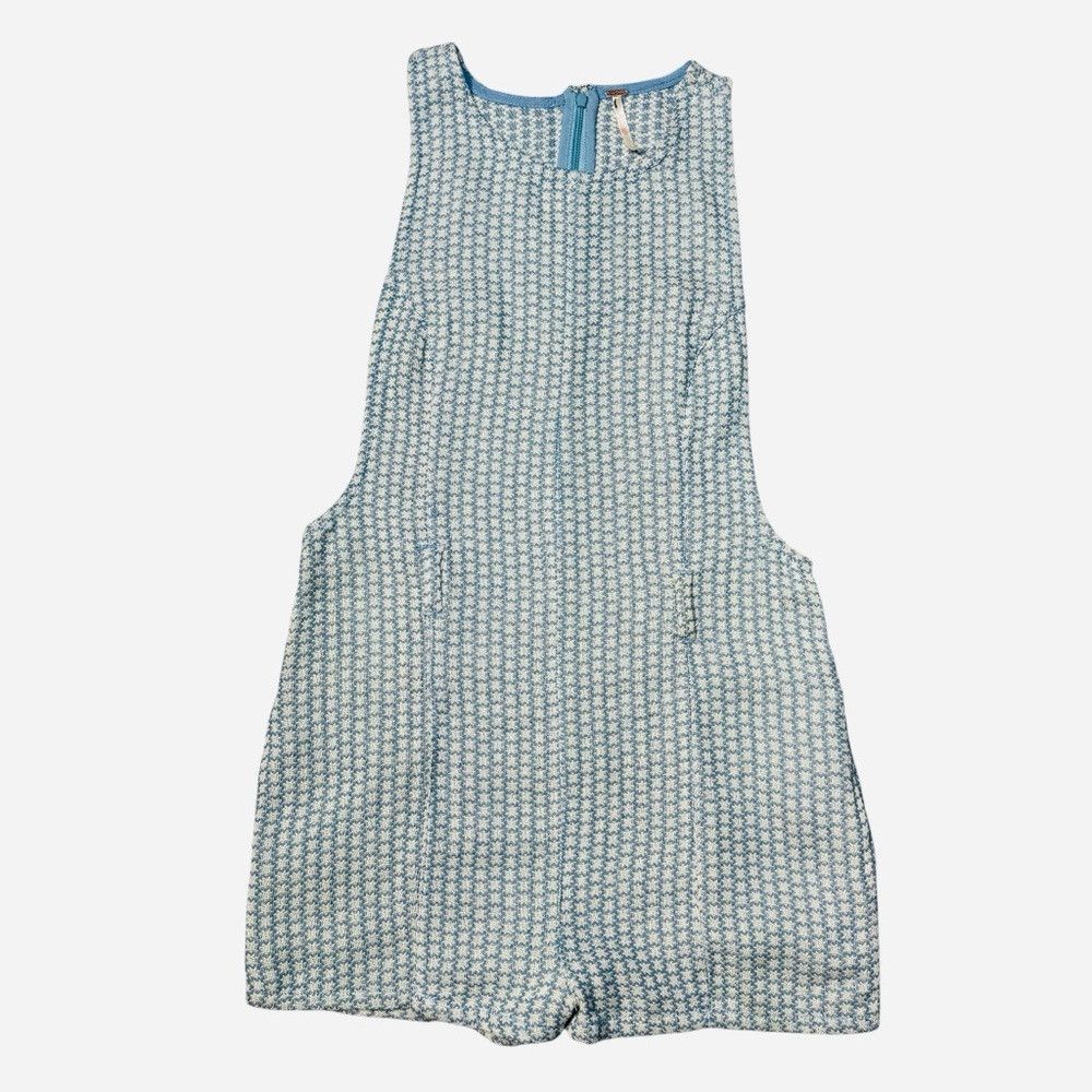 Free People New Free People Mod Mini Blue Playsuit Size 10 Size 32" / US 10 / IT 46 - 3 Thumbnail