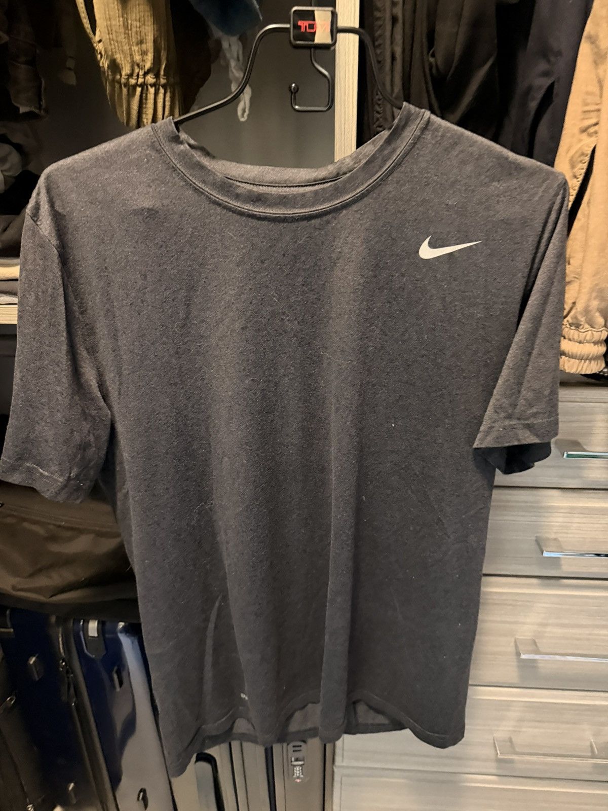 Nike Dri-Fit Grey workout shirt Size US L / EU 52-54 / 3 - 1 Thumbnail