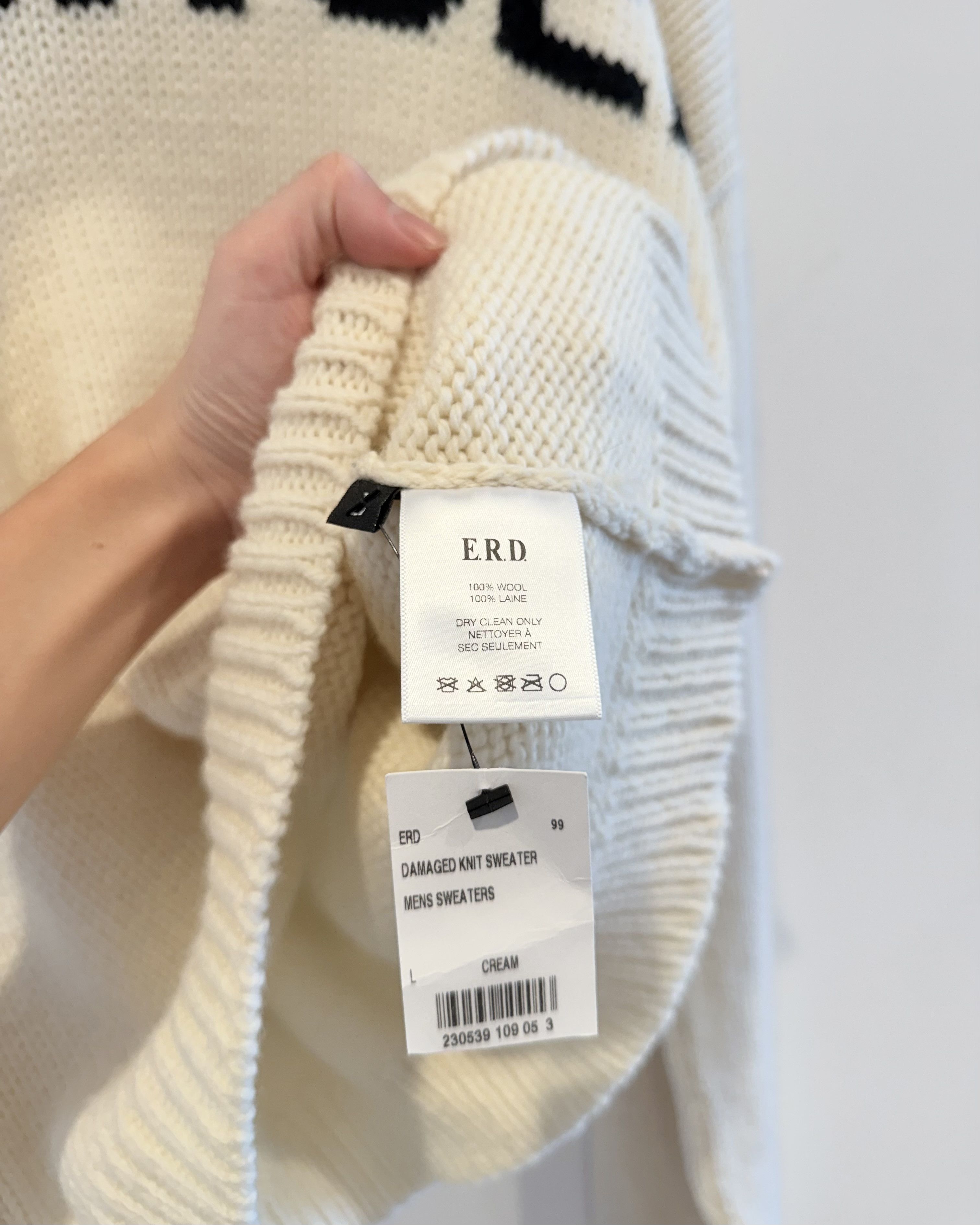 Enfants Riches Deprimes × Maxfield Los Angeles Enfants Riches Deprimes Damaged Knit Sweater Size US L / EU 52-54 / 3 - 5 Thumbnail