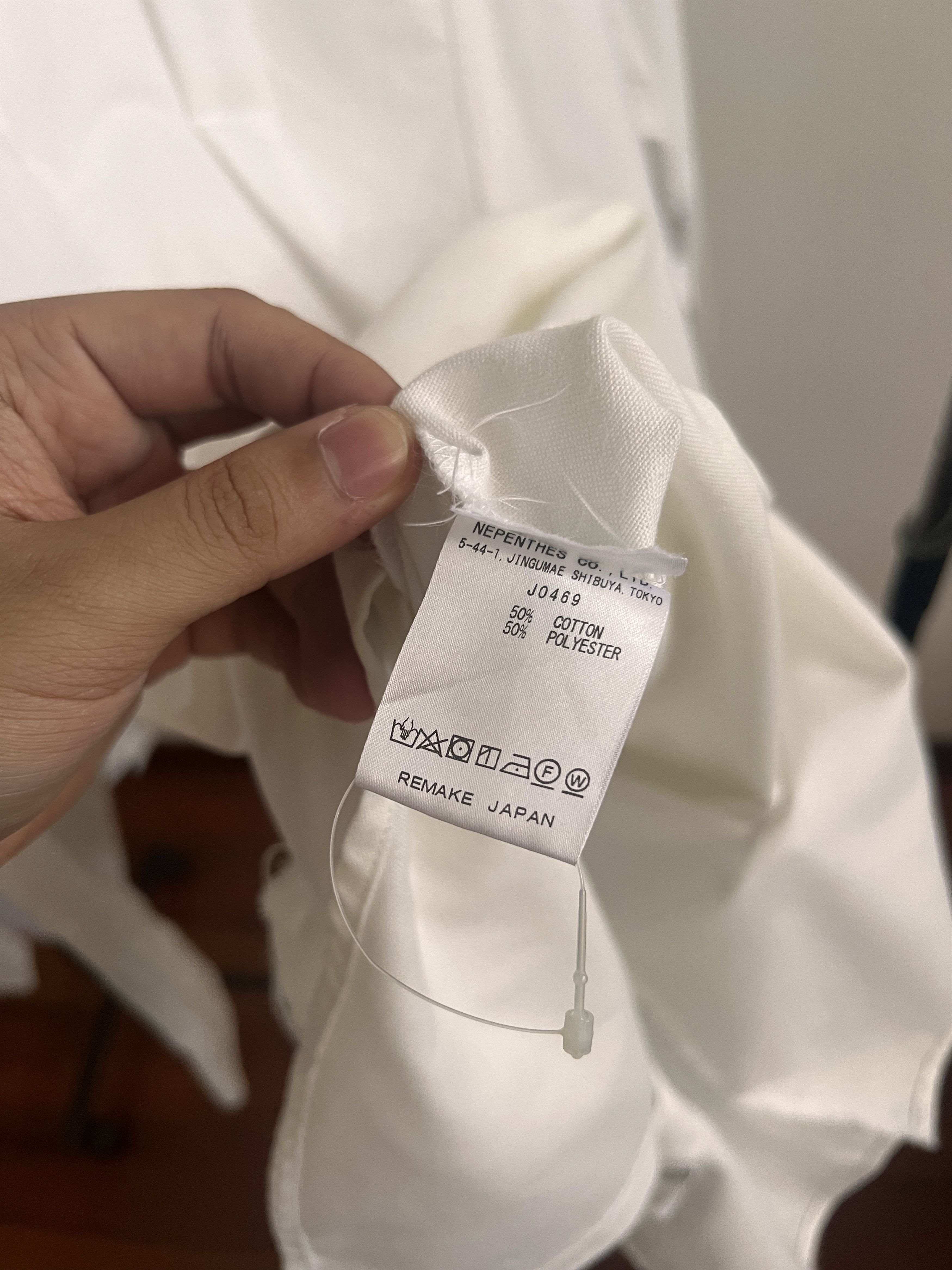 Needles × Nepenthes Rebuild by Needles 7 Cut Oxford White Frill Long Dress Shirt Size US L / EU 52-54 / 3 - 5 Thumbnail