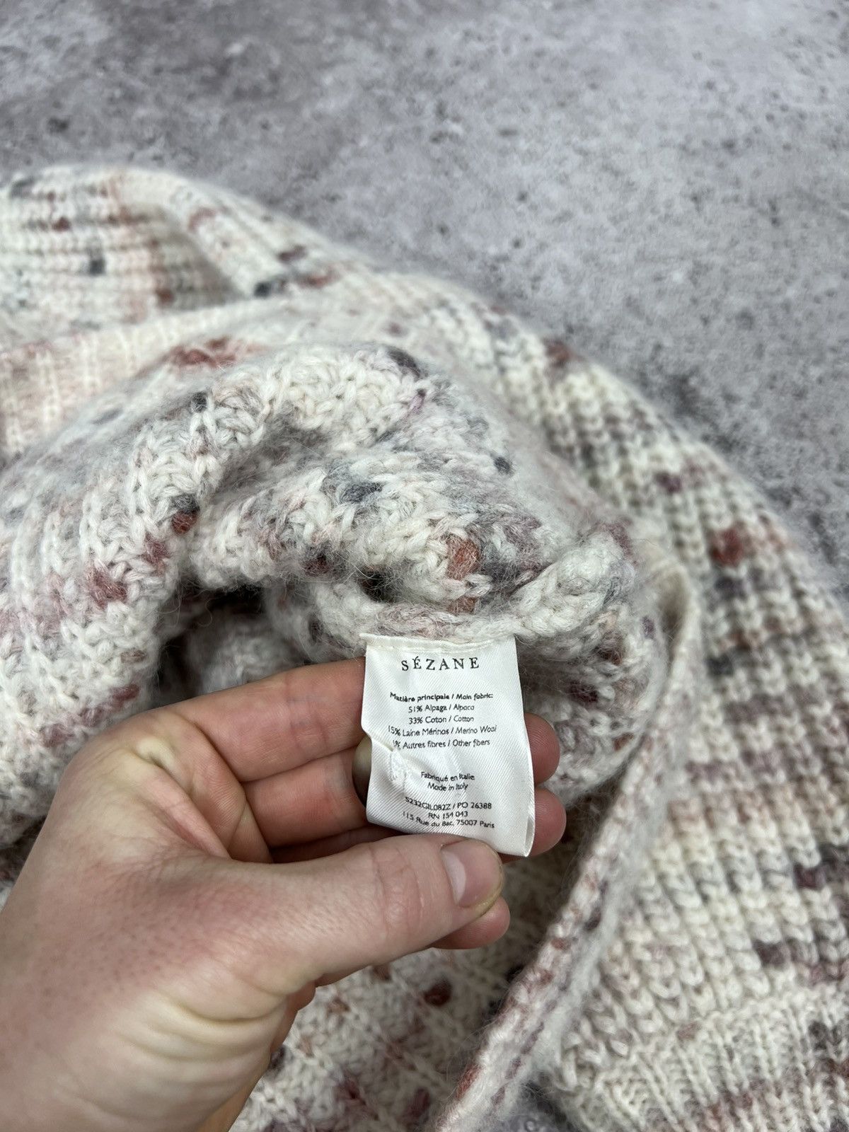Sezane Sezane Alpaca Cardigan Sweater Beige Size L / US 10 / IT 46 - 11 Thumbnail