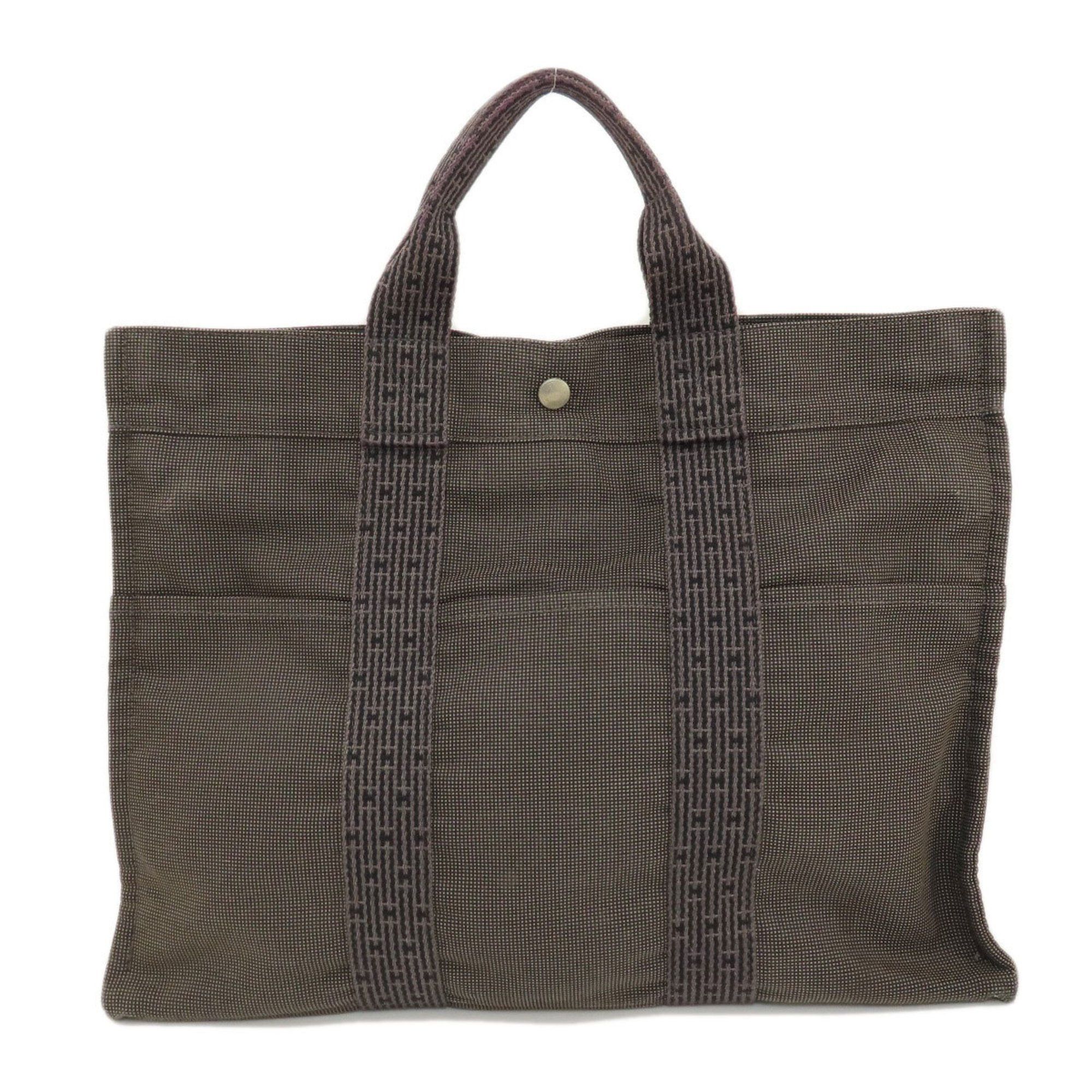 image of Hermes Air Line Mm Tote Bag Canvas Women's Hermes in Grey