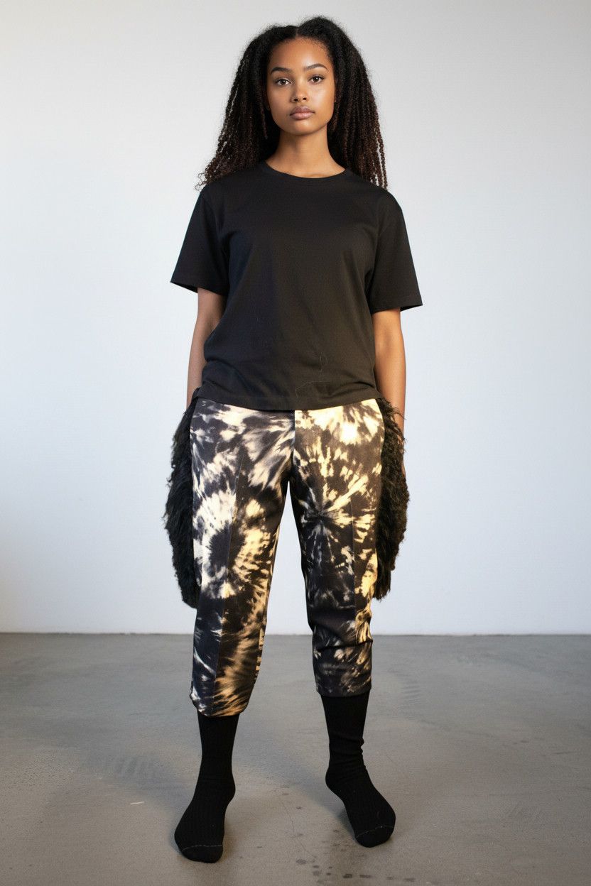 Other Custom-made Pants with Real Mongolian Fur Size US 32 / EU 48 - 3 Thumbnail