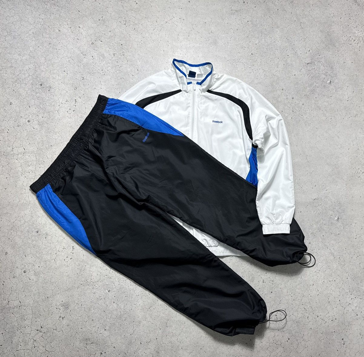 Reebok Reebok Vintage Nylon Track Baggy Suit Jacket & Pants Y2K Size US XL / EU 56 / 4 - 1 Thumbnail