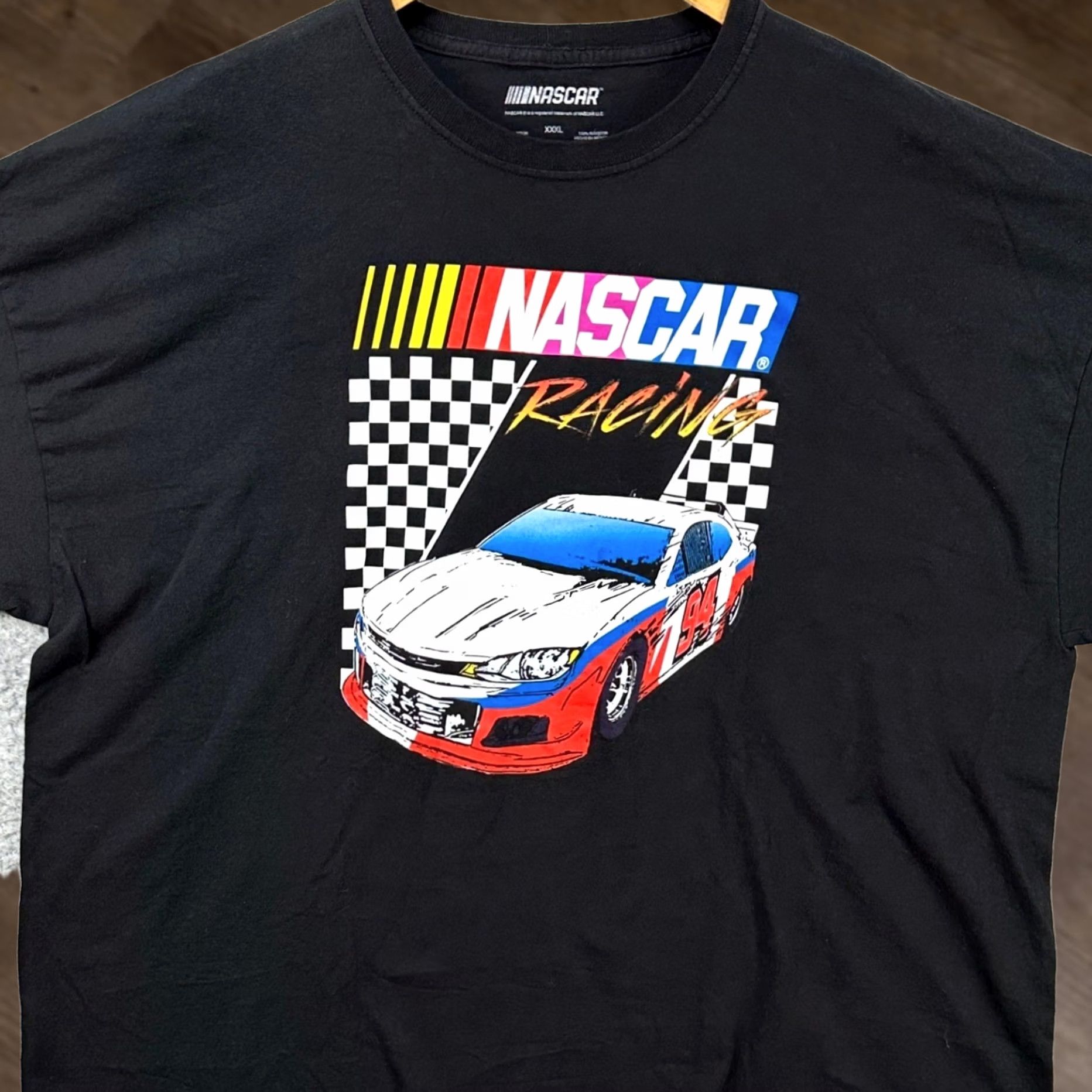 NASCAR Nascar Racing 94 T-Shirt Short Sleeve Tee Men 3XL Black Car Graphic Short Sleeve Crew Neck 100% Cotton Graphic Print Mens Size US XXL / EU 58 / 5 - 1 Thumbnail