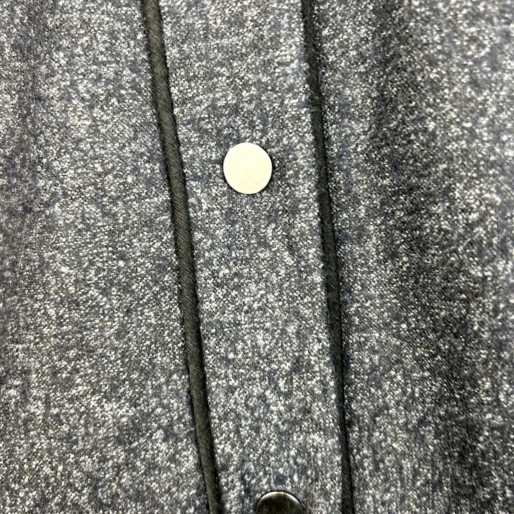 Ann Taylor Loft Suit Jacket Blazer Womens 12 Navy Wool Blend Mandarin Collar Snap Size XL / US 12-14 / IT 48-50 - 5 Thumbnail