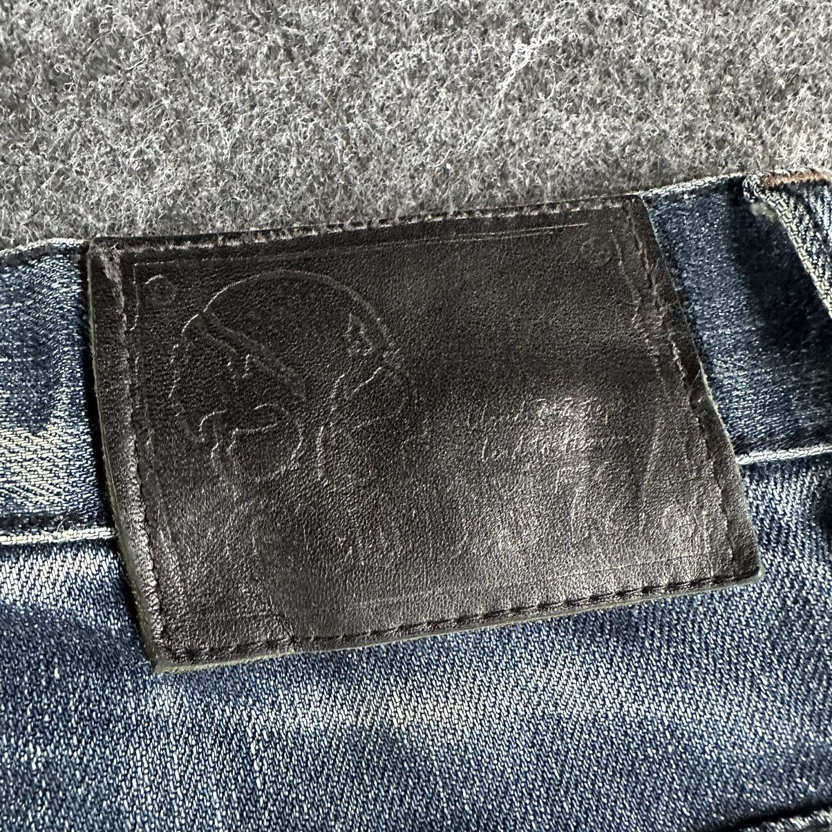 🔥 Cloud72 Big Embroidery Cross Logo Denim Waist 34 D584