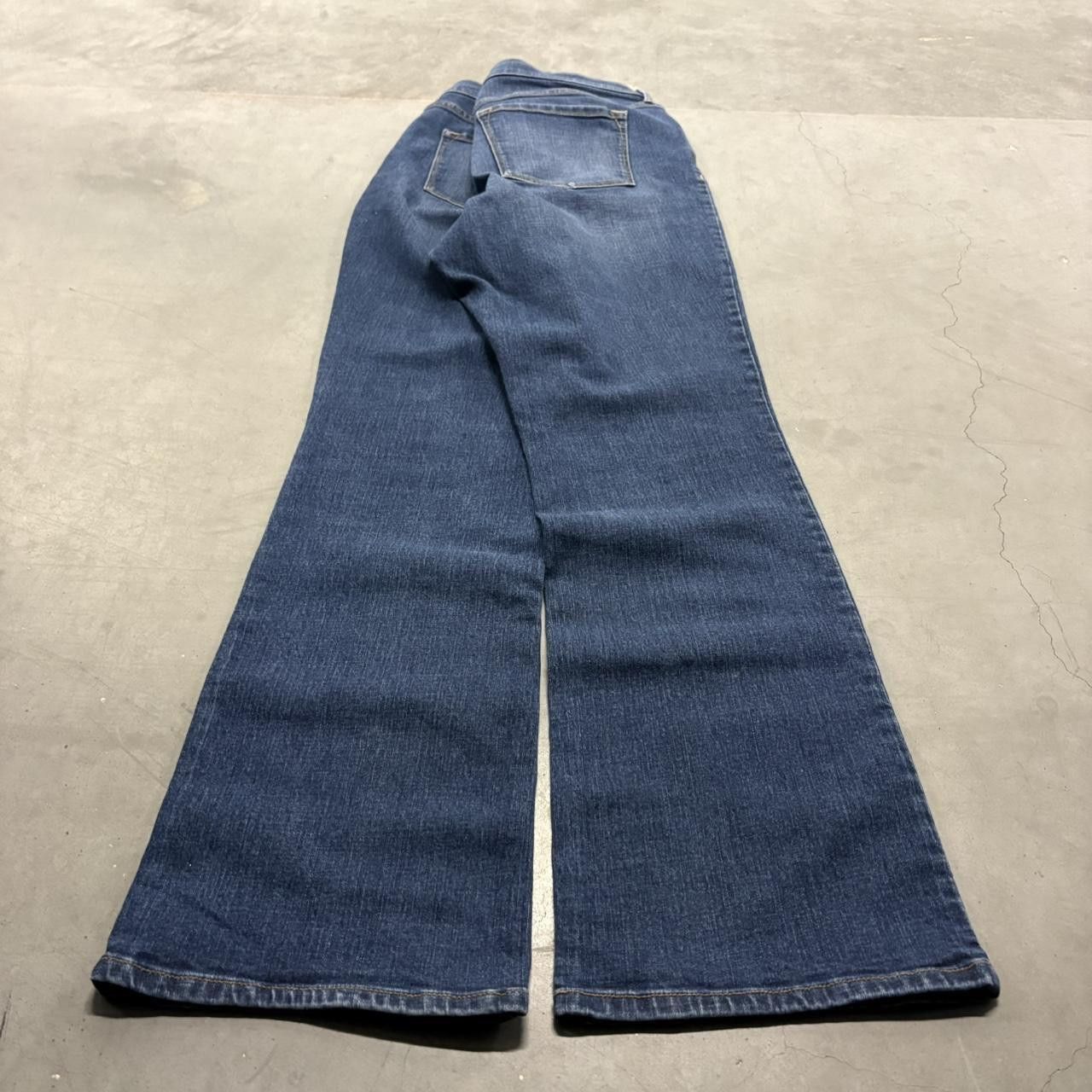 Old Navy Crazy Vintage Y2K/2000s Baggy Old Navy Flare Bootcut Dark Wash Denim Jeans! Size US 36 / EU 52 - 4 Thumbnail