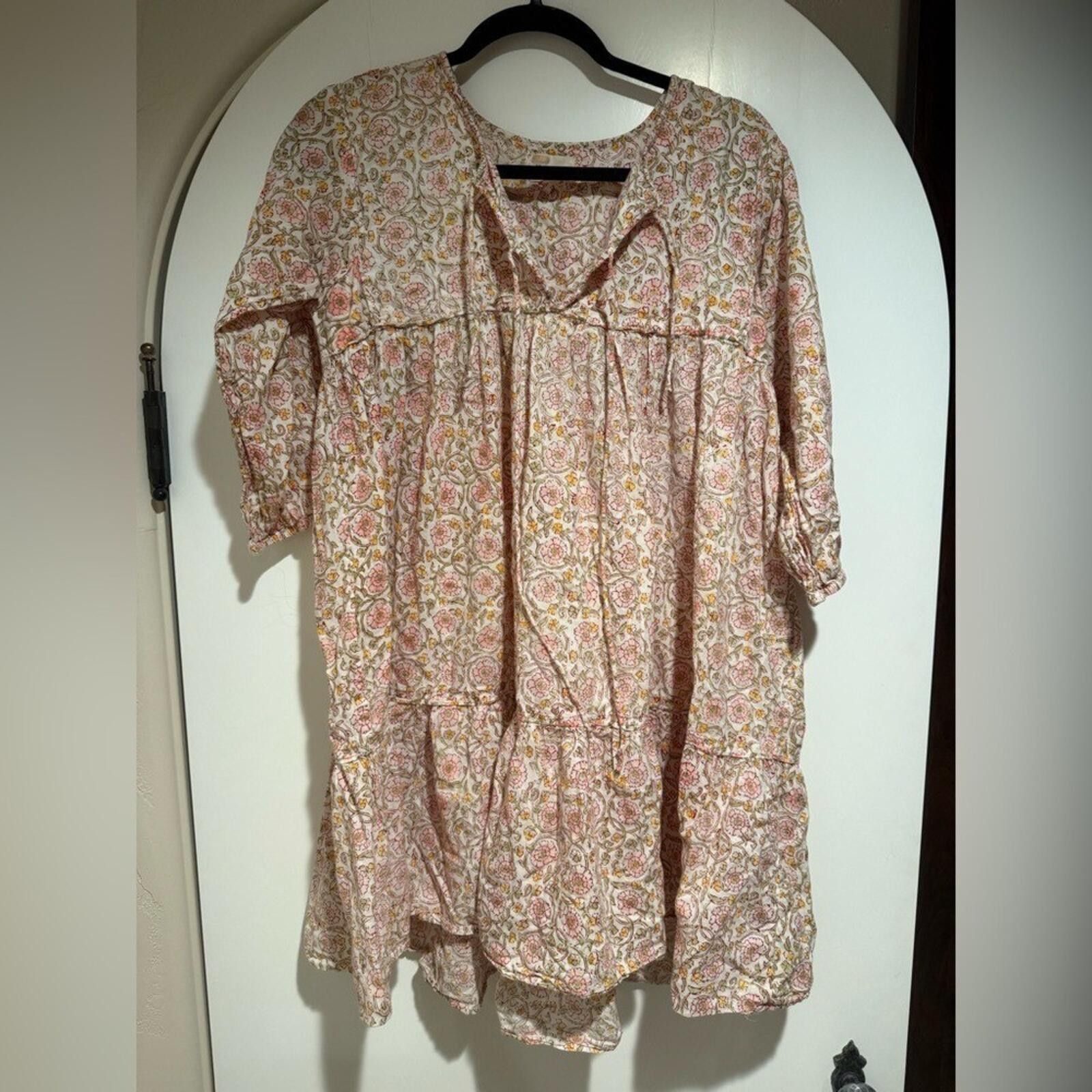 Other Maelu Willow Mini Floral Pink and White Dress, Size M Size M / US 6-8 / IT 42-44 - 2 Thumbnail