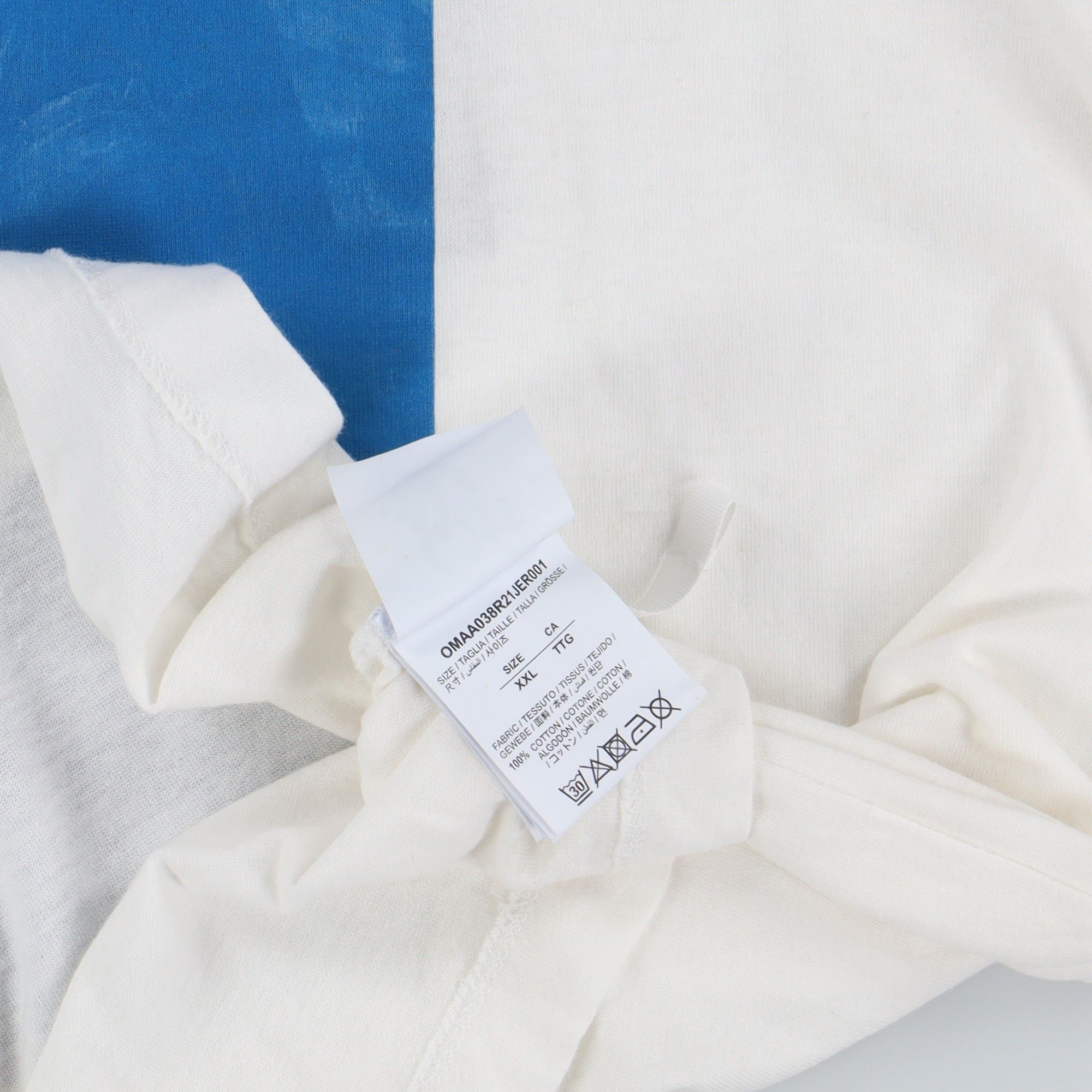 Off-White White Mona Lisa Arrows Oversized T-Shirt Size US XXL / EU 58 / 5 - 7 Thumbnail