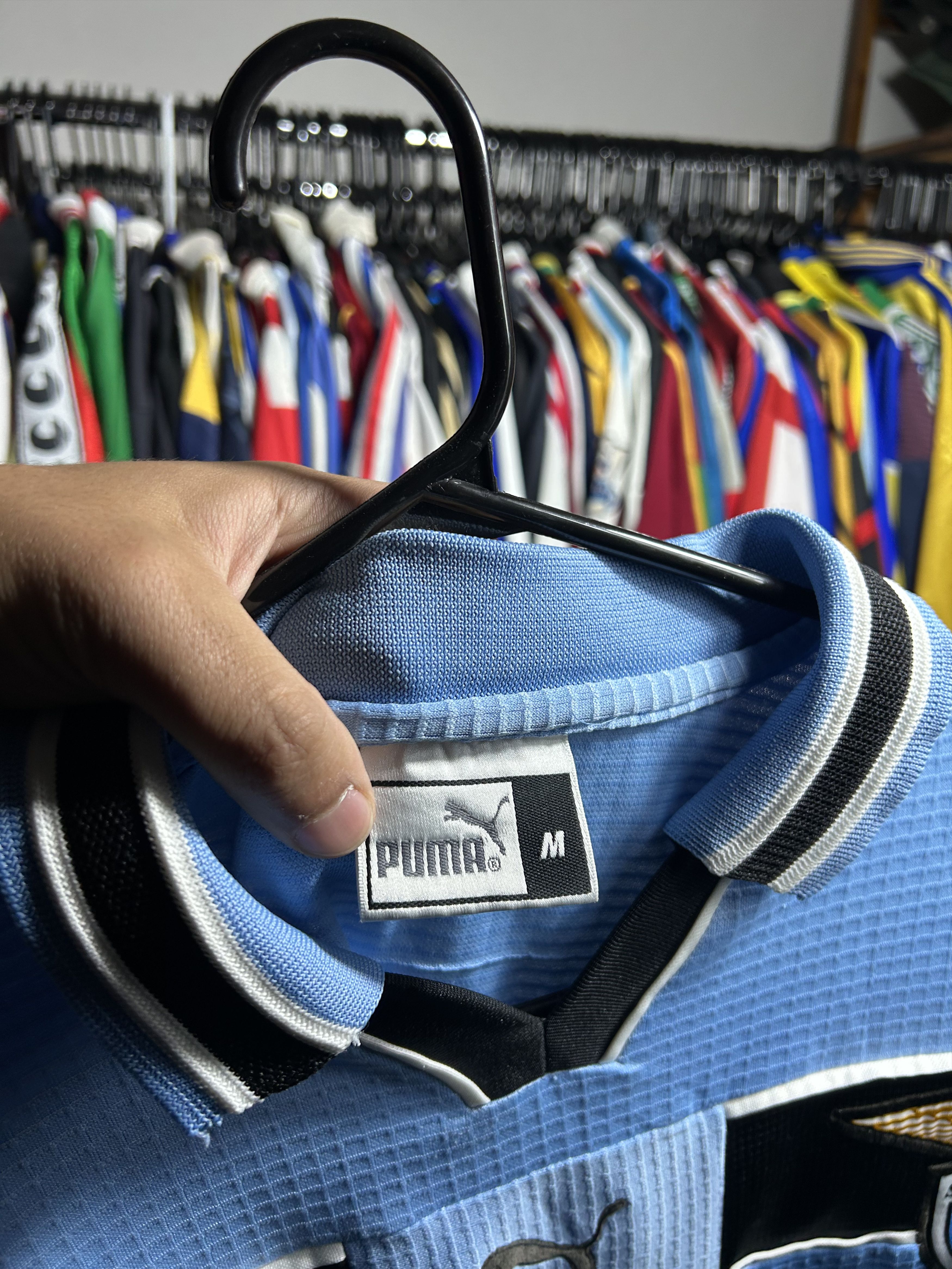 Puma SS Lazio 1998/00 Home Jersey Size US M / EU 48-50 / 2 - 3 Thumbnail