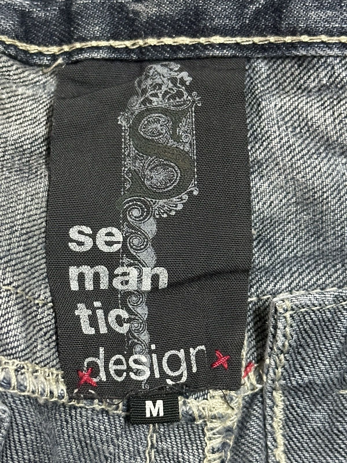 semanticdesign Vintage Japan Semantic Design Avant Garde Style Jeans Size US 32 / EU 48 - 9 Thumbnail