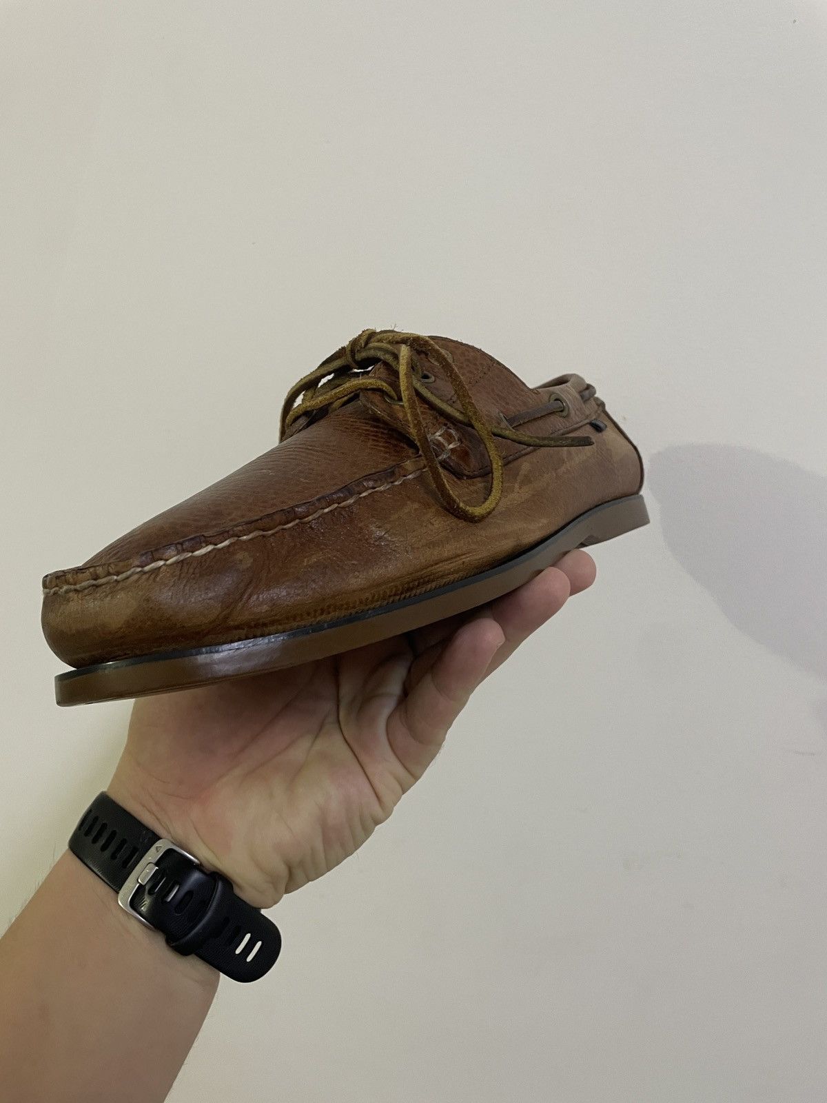Polo Ralph Lauren VINTAGE POLO RALPH LAUREN LEATHER BOAT SHOES Size US 9 / EU 42 - 17 Thumbnail