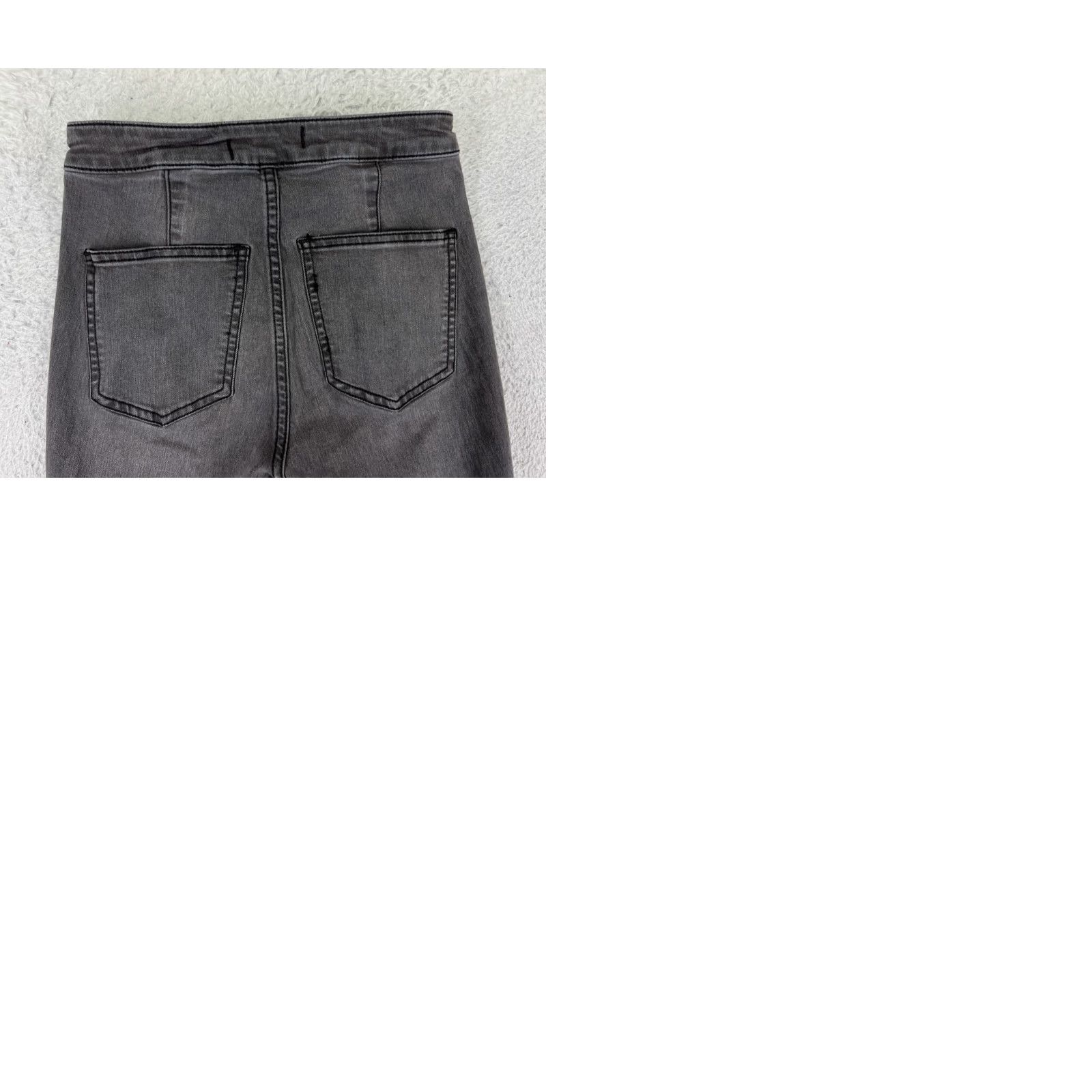 Free People Free People Womens Jeans Basic Black Cotton Blend 5-Pocket Denim Flared Rise Mid Inseam 29 Size 42" / US 20 - 10 Thumbnail
