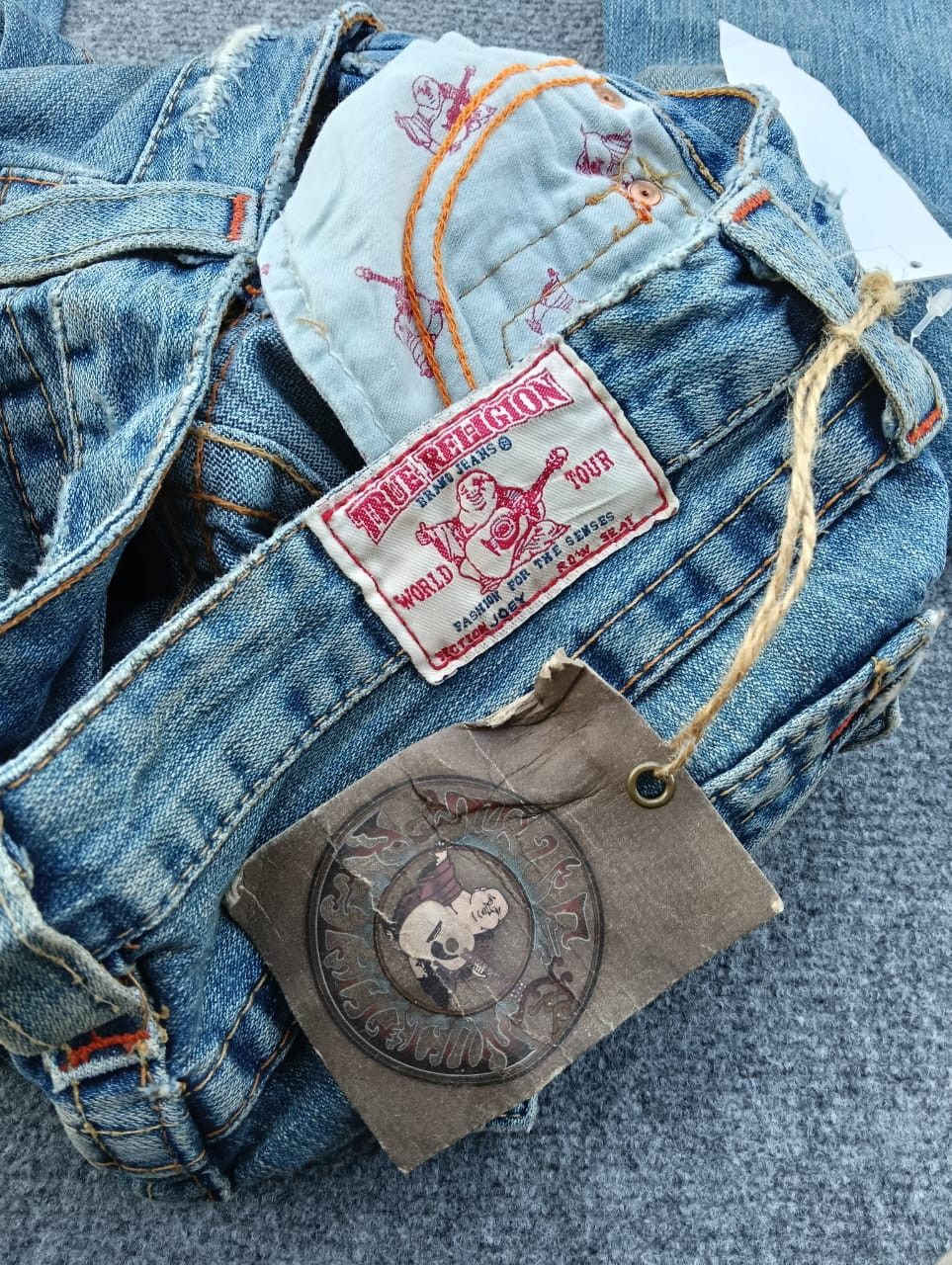True Religion Distressed True Religion Women's Super Flare Jeans USA made. Size 28" / US 6 / IT 42 - 5 Thumbnail
