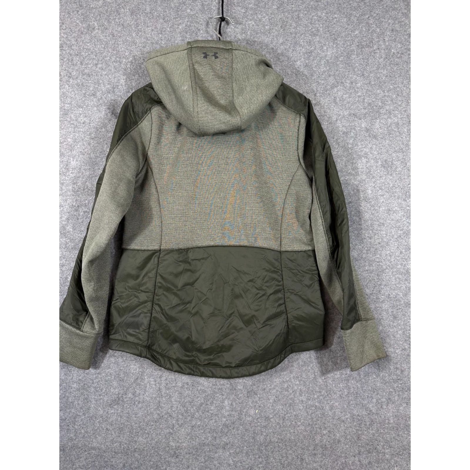 Under Armour Under Armour Jacket Womens M Green Coldgear Sprint Hybrid Full Zip Hooded Jacket Size M / US 6-8 / IT 42-44 - 7 Thumbnail