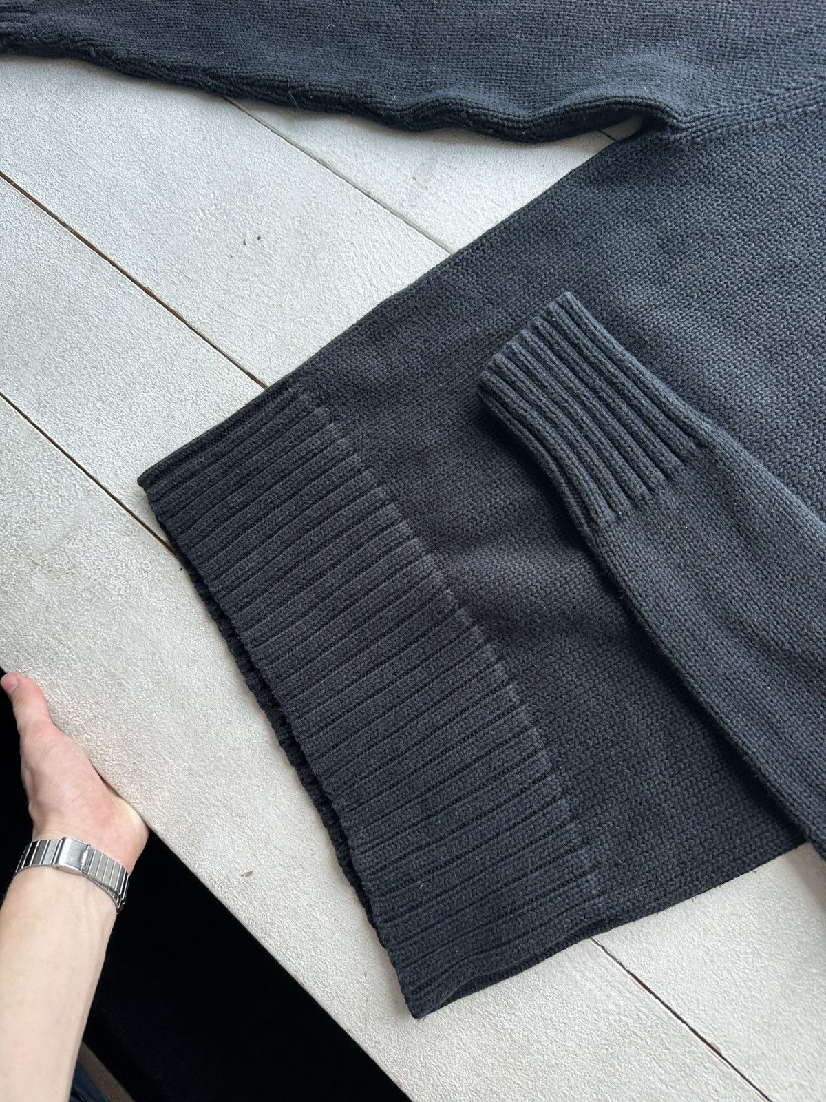 Ralph Lauren 🚨POLO JEANS CO RALPH LAUREN RARE BLACK SWEATER Size L / US 10 / IT 46 - 3 Thumbnail