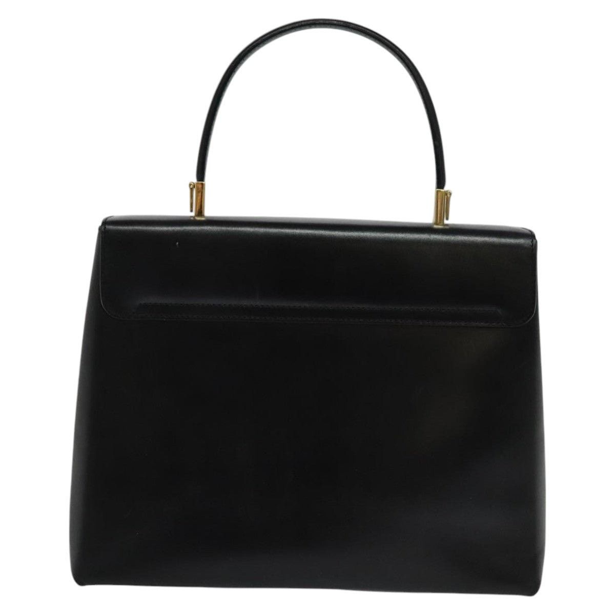Salvatore Ferragamo Salvatore Ferragamo Gancini Hand Bag Leather Black Gold Size ONE SIZE - 2 Thumbnail