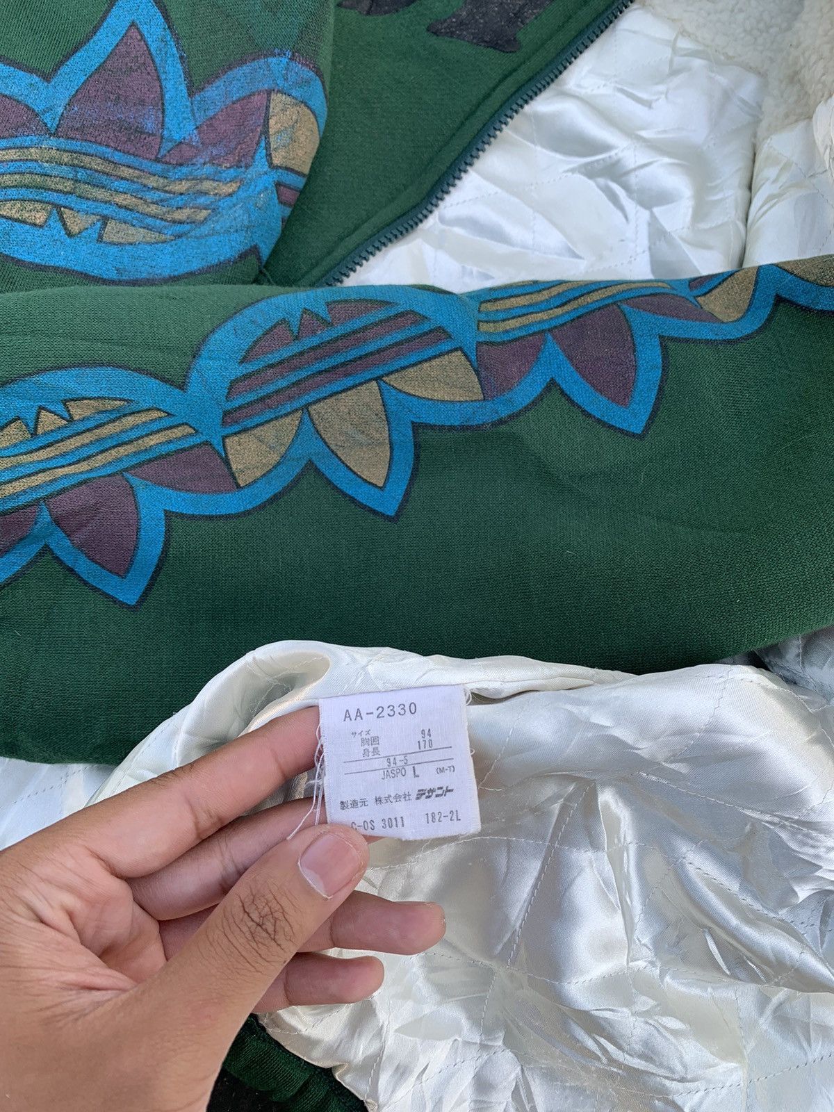 Adidas Vintage 90s Adidas Trefoil Fleece Lined Hoodie Jacket Size US L / EU 52-54 / 3 - 11 Thumbnail