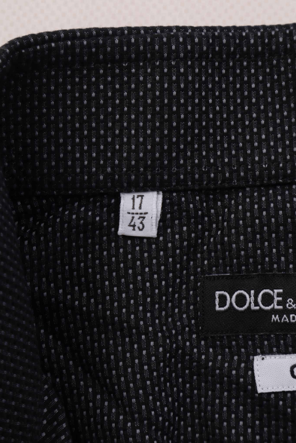 Dolce & Gabbana Dolce & Gabbana Gold Line Black Patterned Shirt Size XL Size US XL / EU 56 / 4 - 3 Thumbnail