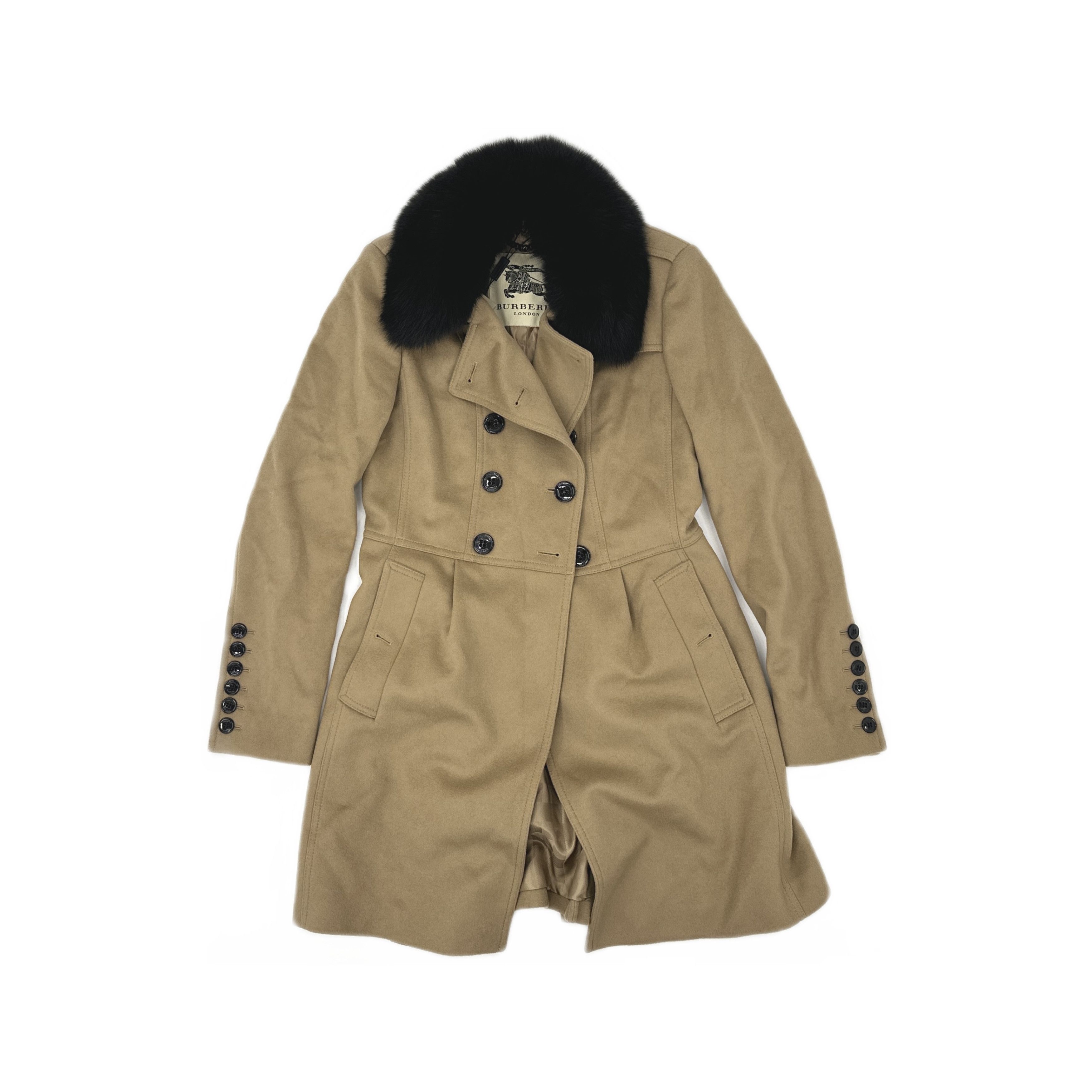 Burberry Burberry Fur Collar Coat Size 40 Size S / US 4 / IT 40 - 1 Thumbnail