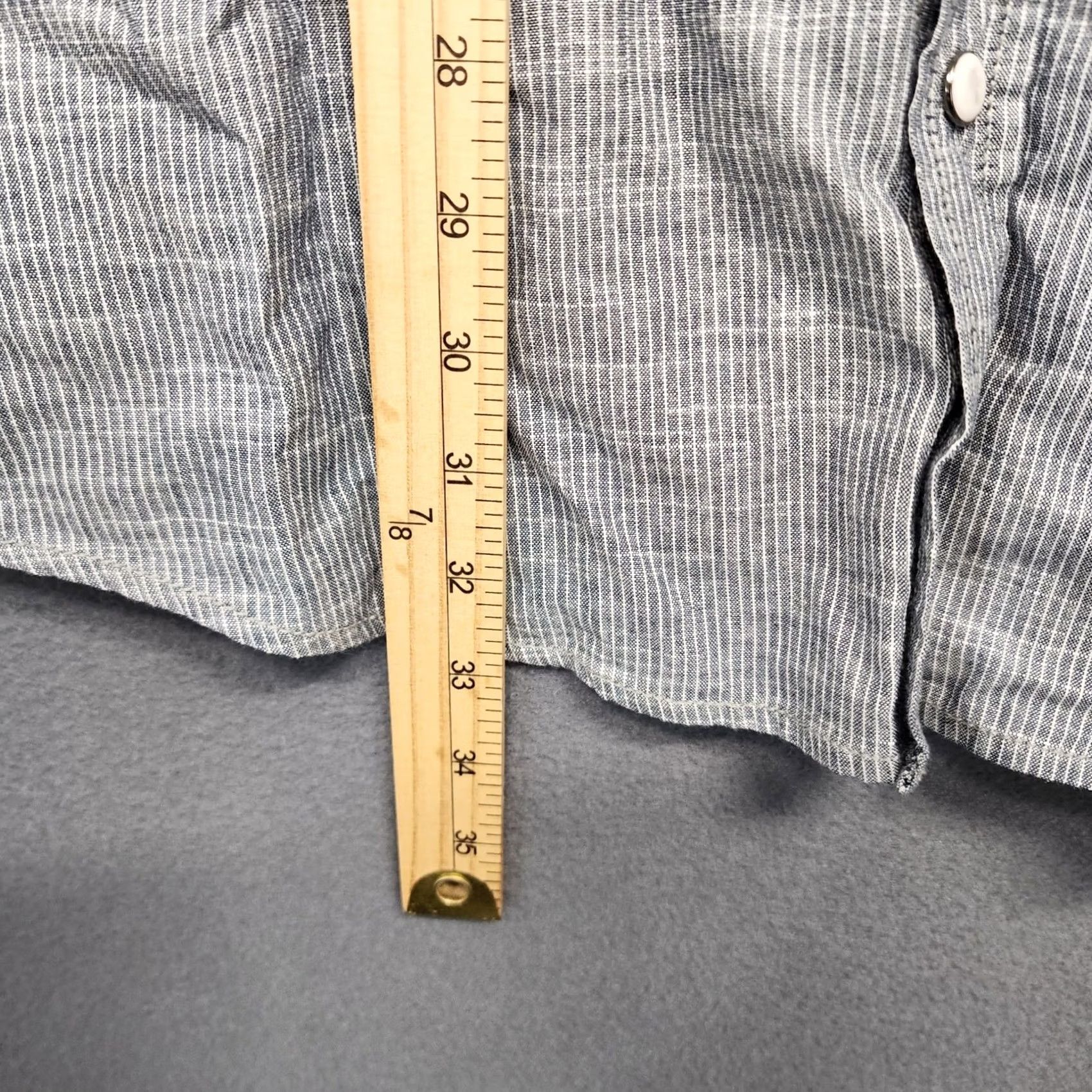 Vintage VINTAGE American Rag Shirt Mens 2XL Short Sleeve Pearl Snap Blue Woven 100% Cotton NEW Size US XXL / EU 58 / 5 - 6 Thumbnail