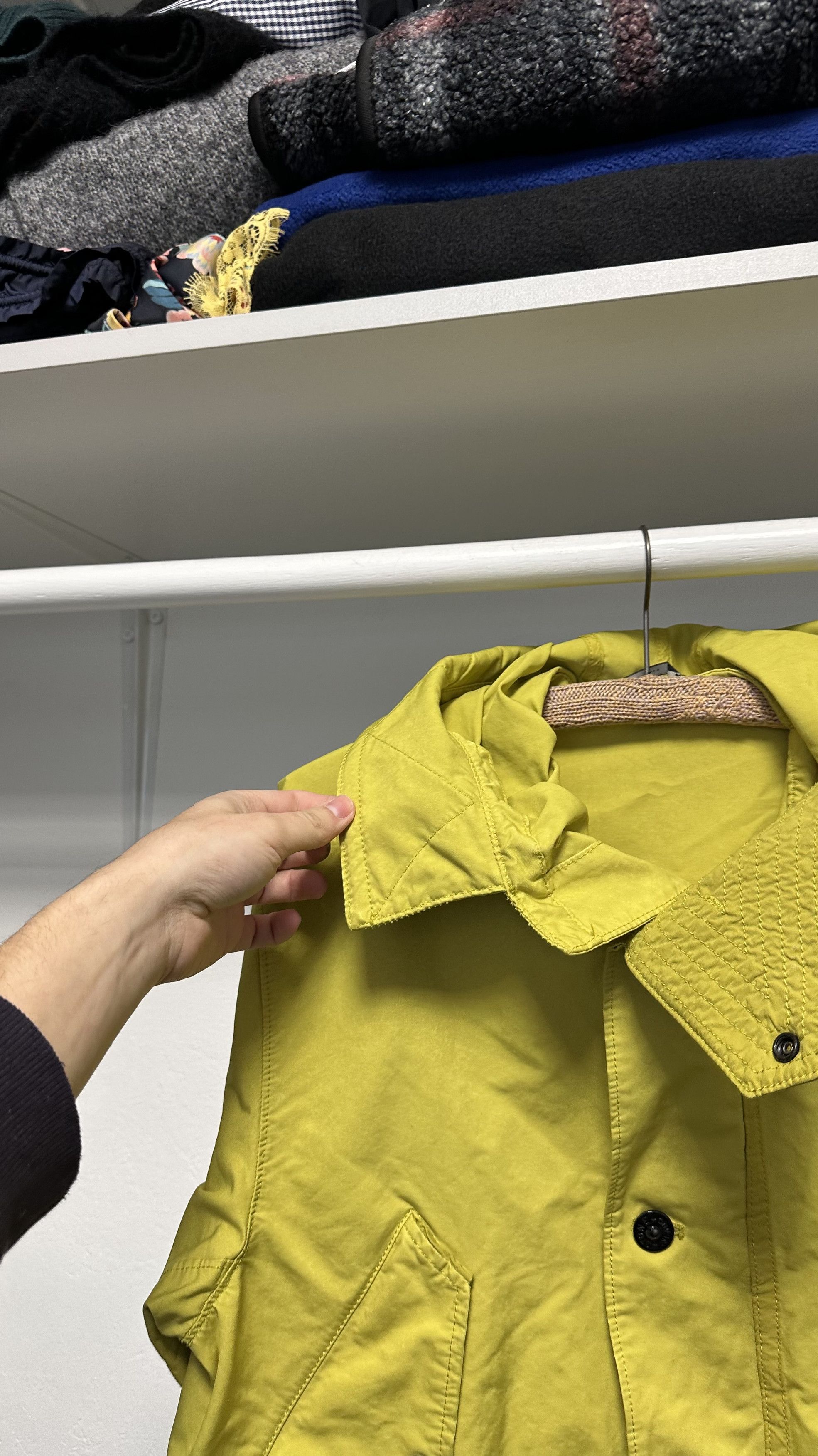 Stone Island Stone Island Yellow David TC Garment Dyed Parka Jacket Size US S / EU 44-46 / 1 - 7 Thumbnail