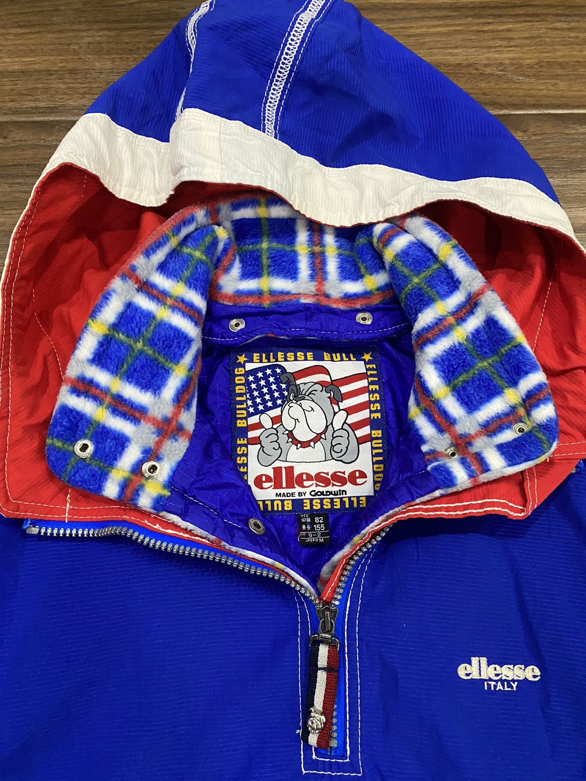 Ellesse × Vintage Vintage ELLESSE BULL HalfZipper Hoodie Size US M / EU 48-50 / 2 - 3 Thumbnail