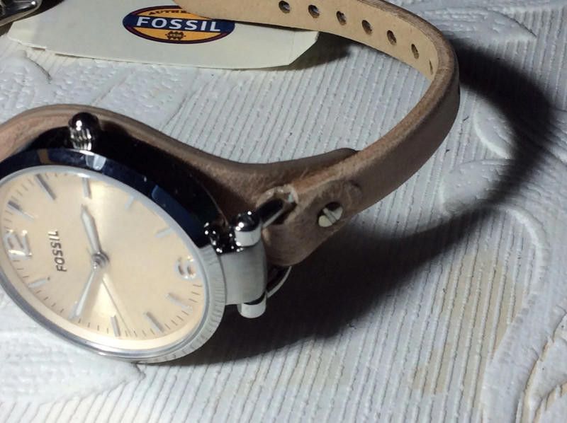 Fossil Fossil ladies beige dial leather strap watch Size ONE SIZE - 6 Thumbnail