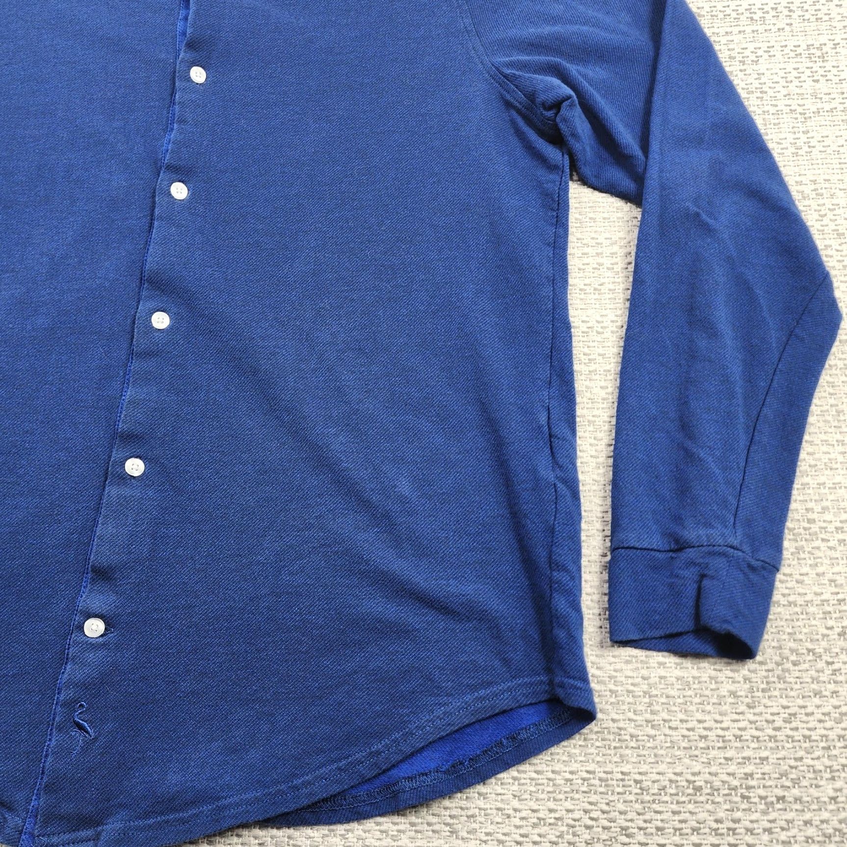 Tailorbyrd TAILORBYRD Shirt Mens Large Blue Long Sleeve Button-Up Knit Cotton Casual Size US L / EU 52-54 / 3 - 2 Thumbnail