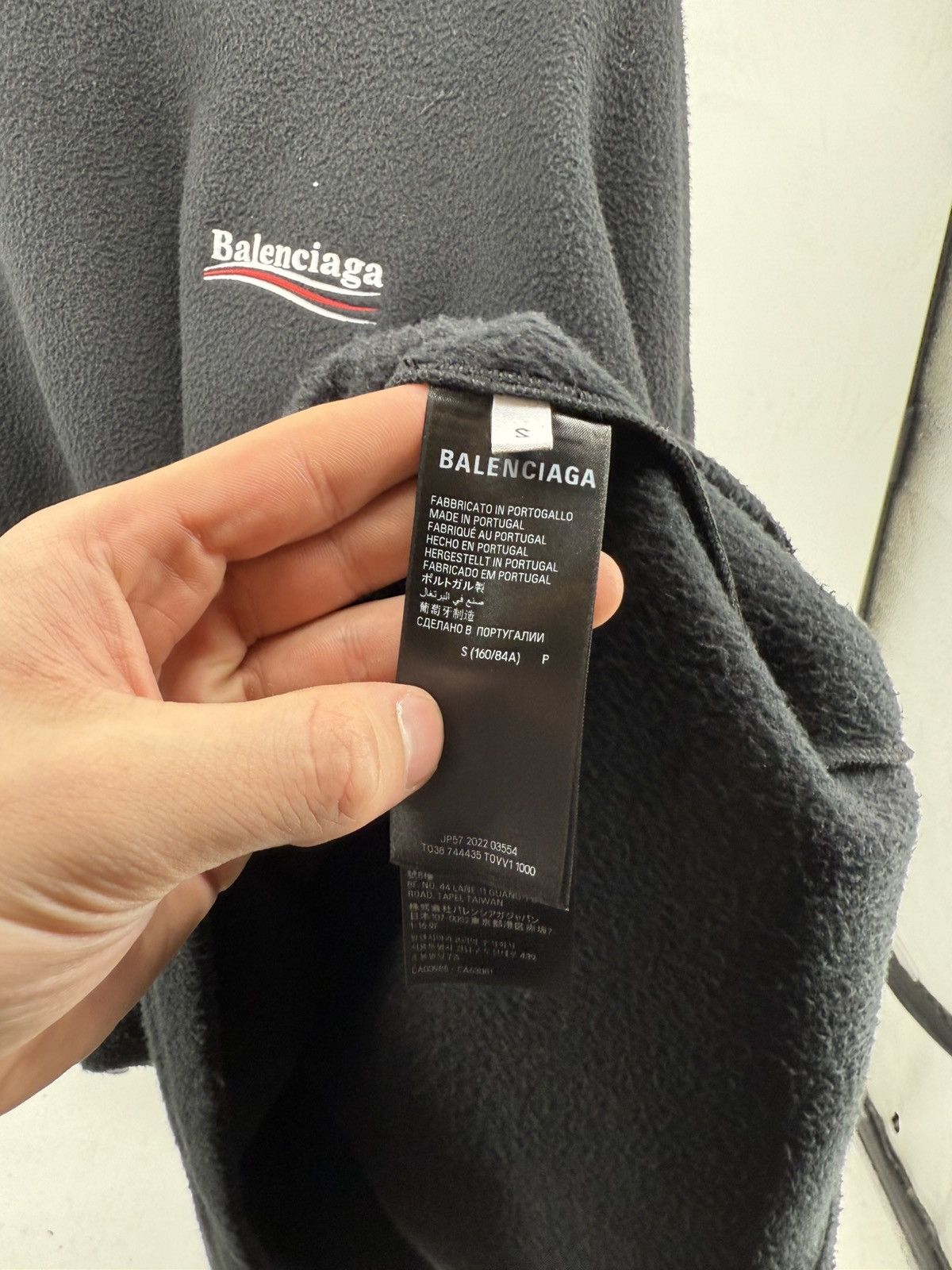 Balenciaga Balenciaga Fleece Campaign Hoodie in Black size Small Size US S / EU 44-46 / 1 - 8 Thumbnail