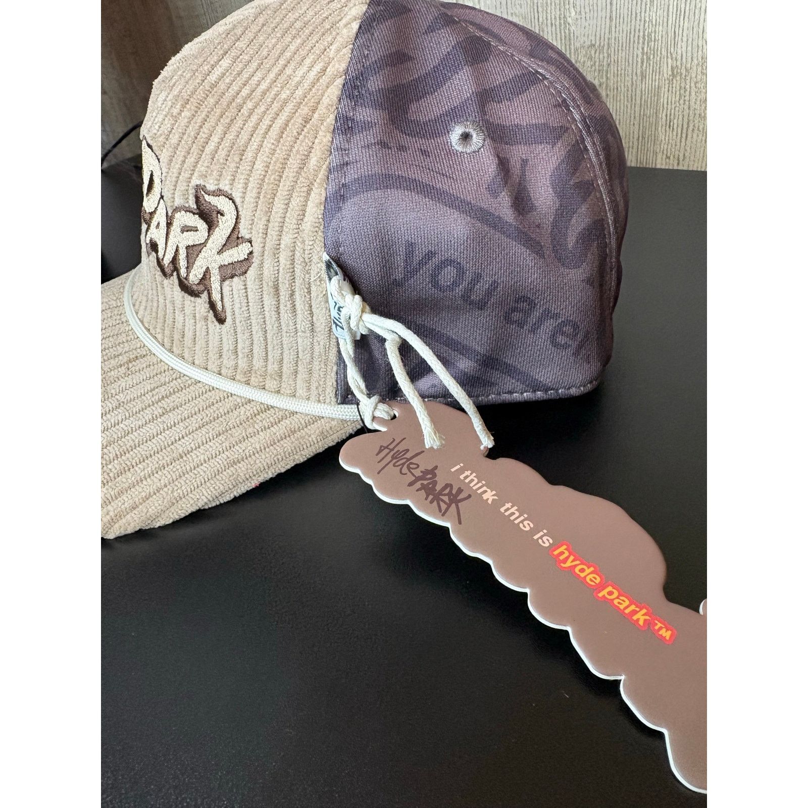 Other NWT in Bag, Mens Hyde Park Corduroy Trucker Hat (blk sand) Size ONE SIZE - 5 Thumbnail