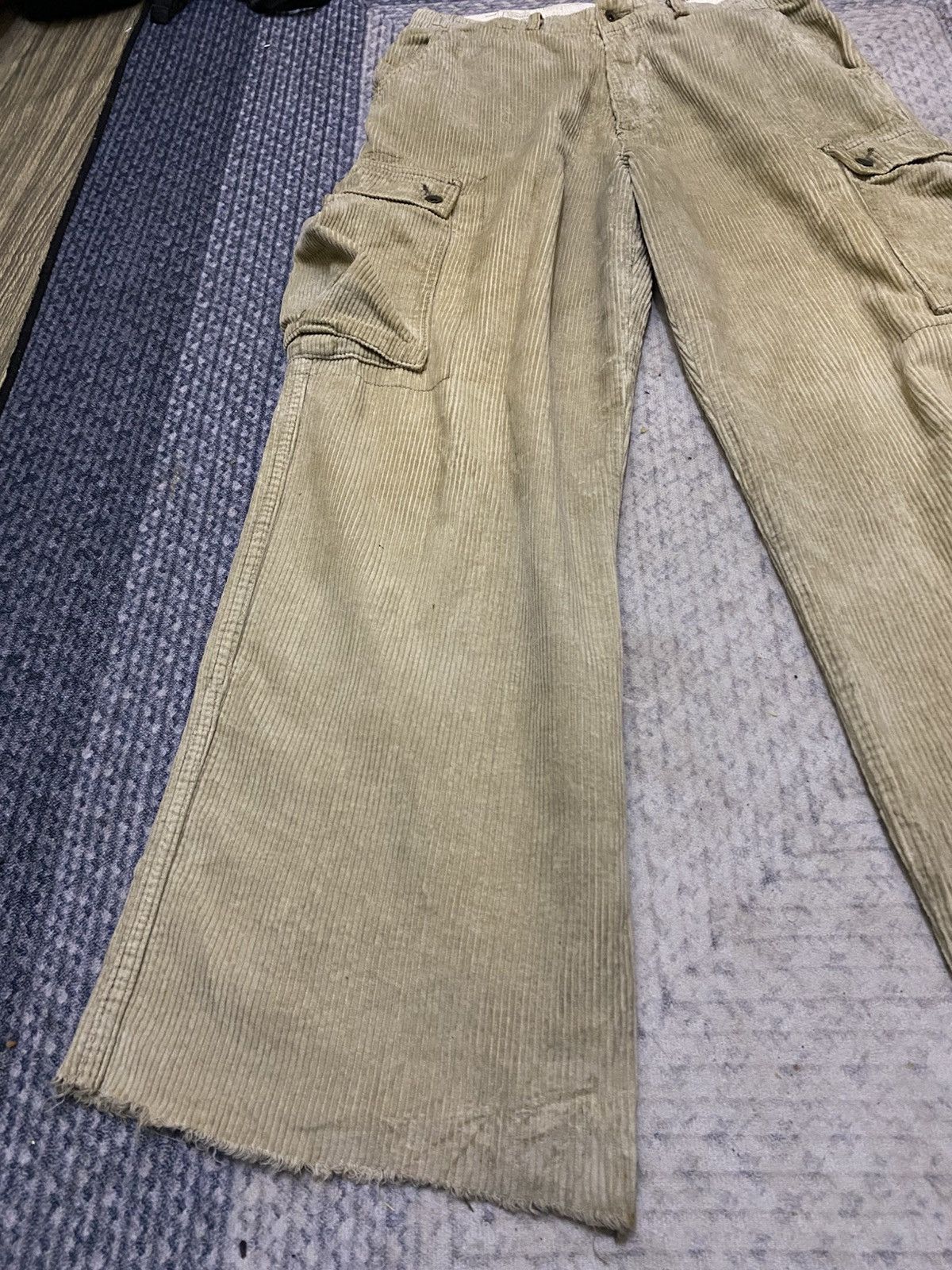 Johnbull JOHNBULL RIPPED FLARED CARGO CORDUROY PANT Size US 33 - 3 Thumbnail