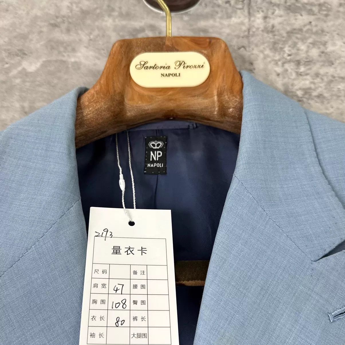 Other Sartoria Pirozzi Napoli Bespoke Suit 48-50 (Ambrosi) Size 48R - 4 Thumbnail
