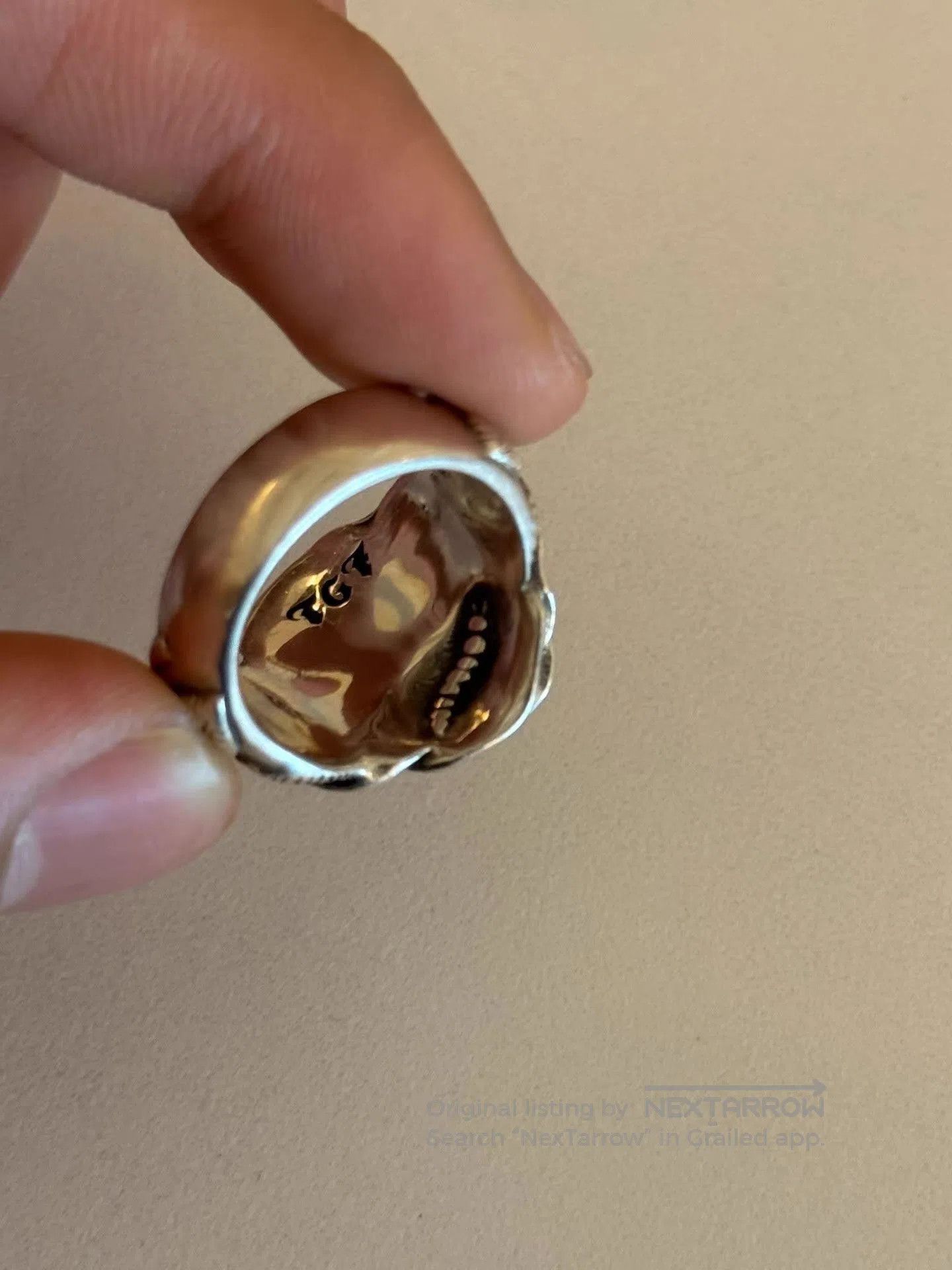The Great Frog Silver Rose Design Statement Ring. Size ONE SIZE - 4 Thumbnail