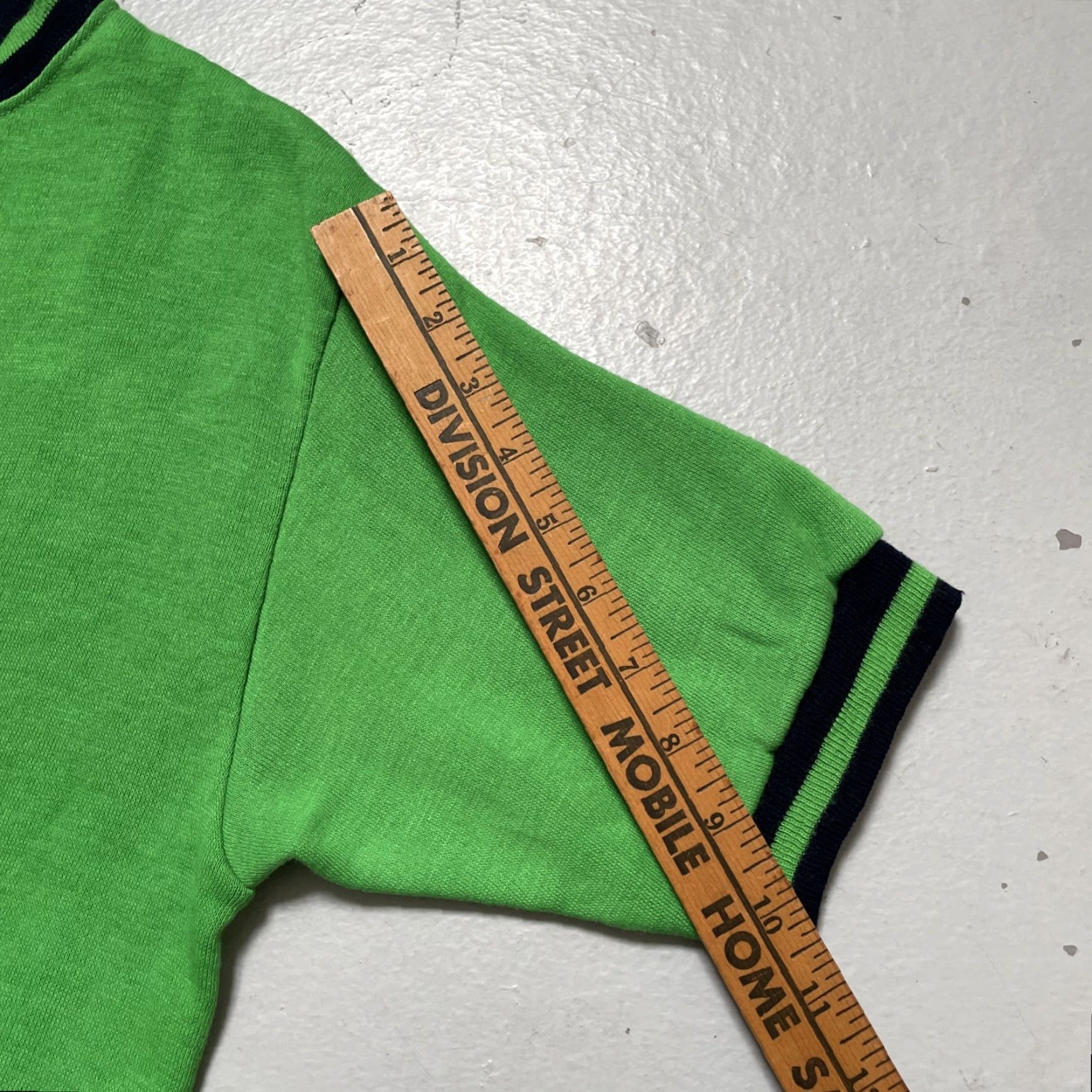 Vintage VINTAGE Creslan Casual 1960s-1970s Acrylic Sweatshirt T-Shirt Green M Unisex Adults Pullover 60s 70s Mod Rockabilly Americana Shirt Boys Mens Womens Size US M / EU 48-50 / 2 - 6 Thumbnail